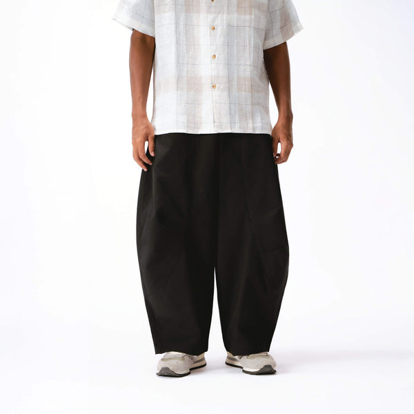 Parisian Barrel Pants - Black