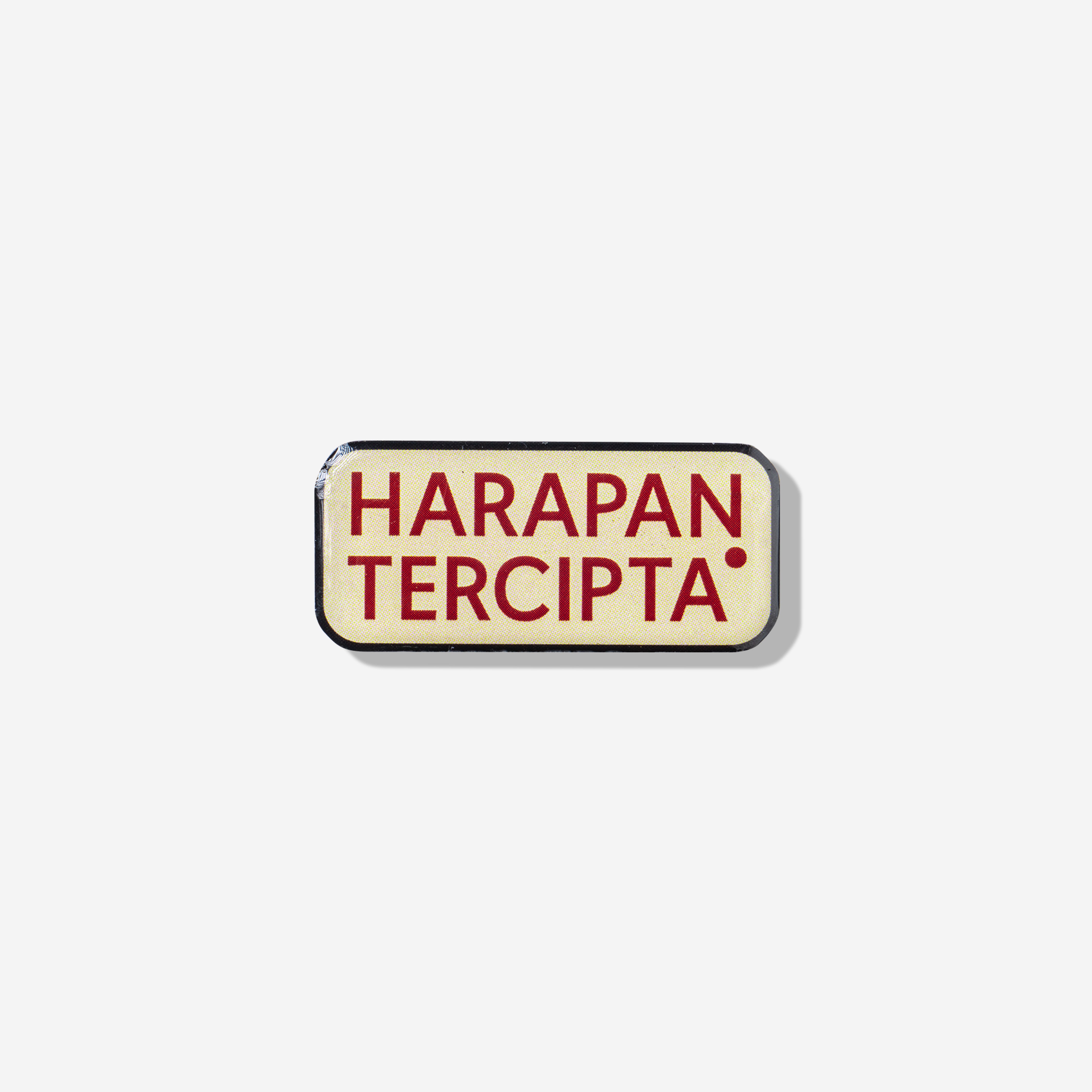 Harapan Enamel Resin Pin - Off White