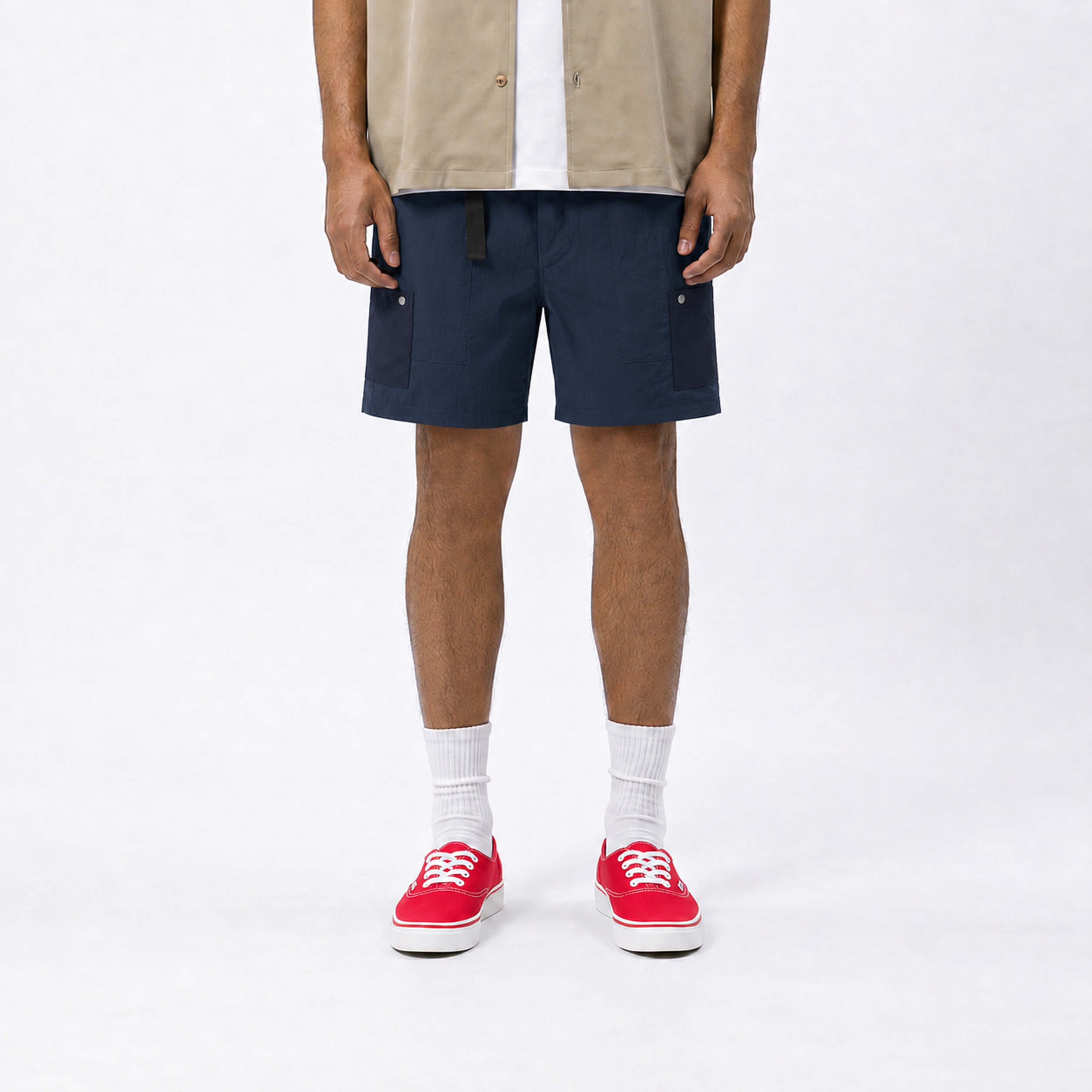 Off-Grid Ripstop Patch Short Pants - Navy