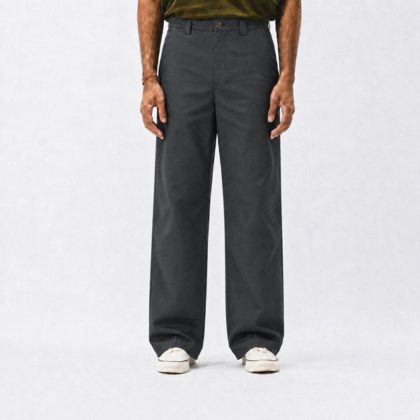 Twill Straight Leg Workpants - Dark Grey