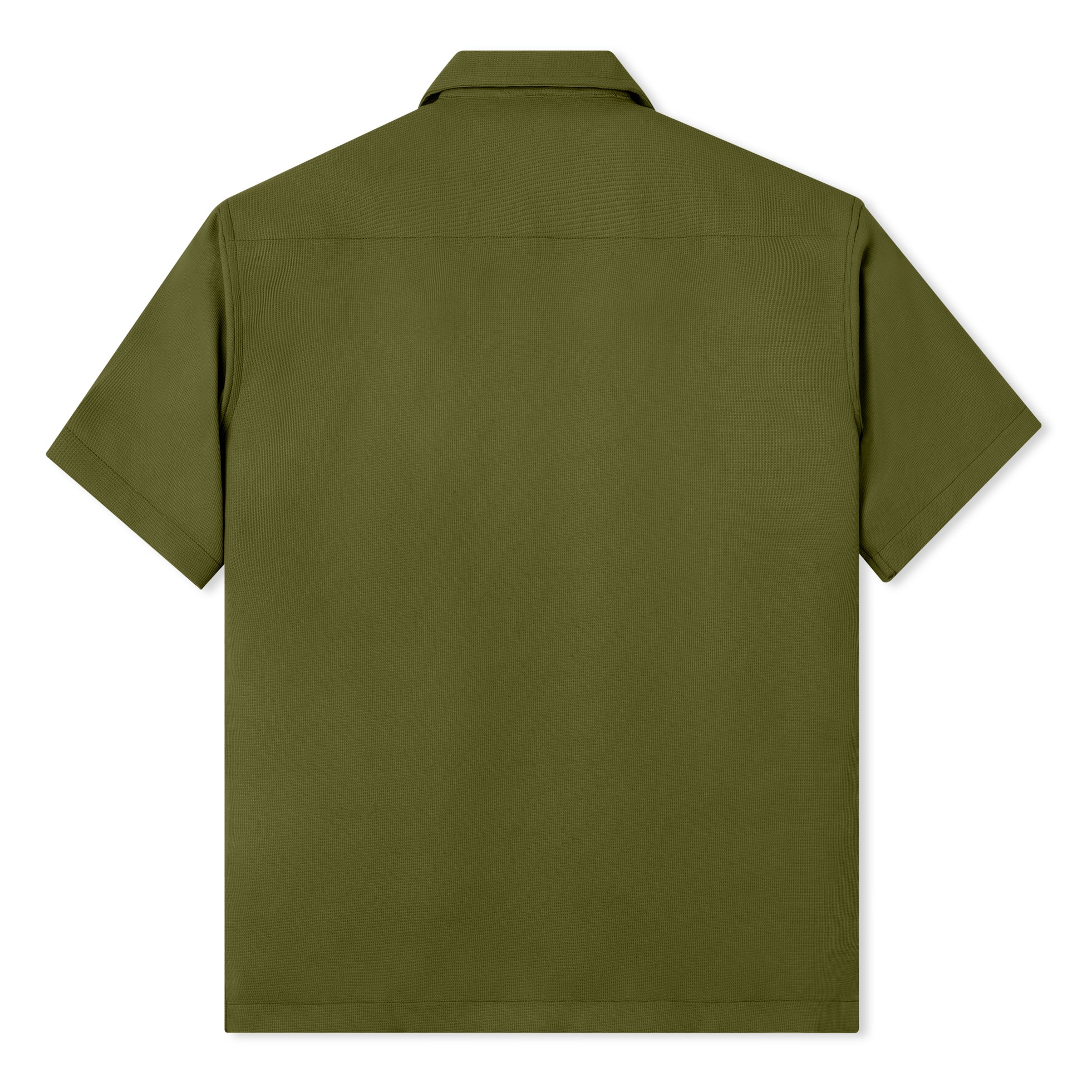 Waffle Bowling Polo - Army Green