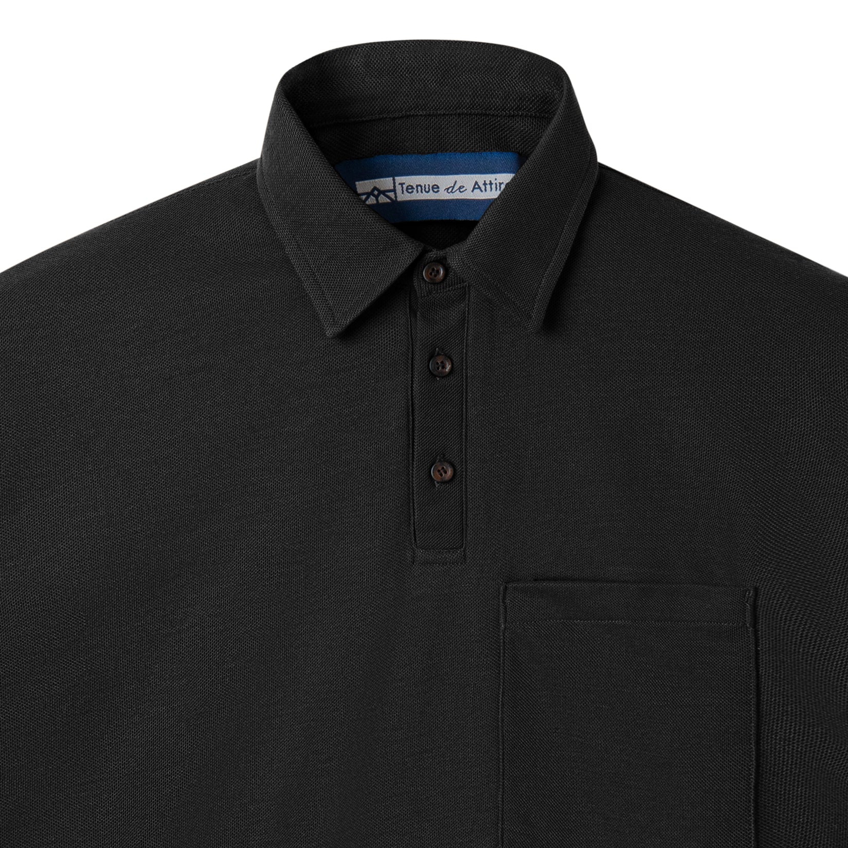 Parisian Polo Long Sleeve - Black