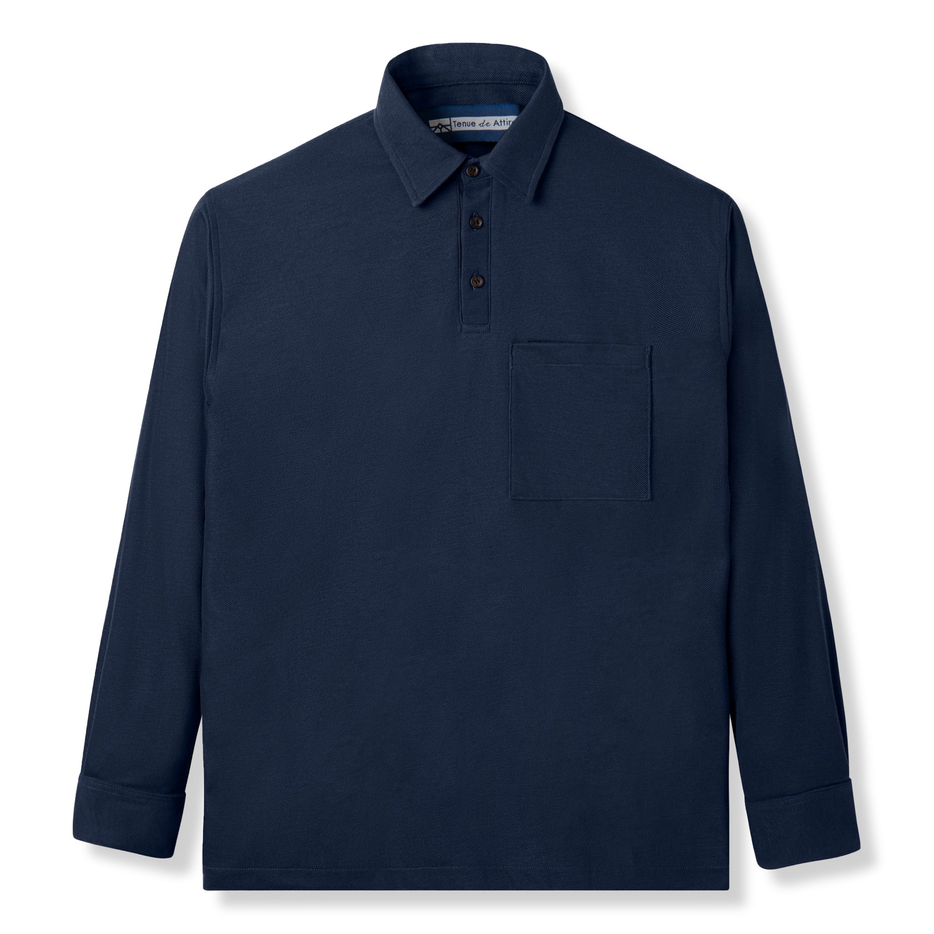 Parisian Polo Long Sleeve - Navy