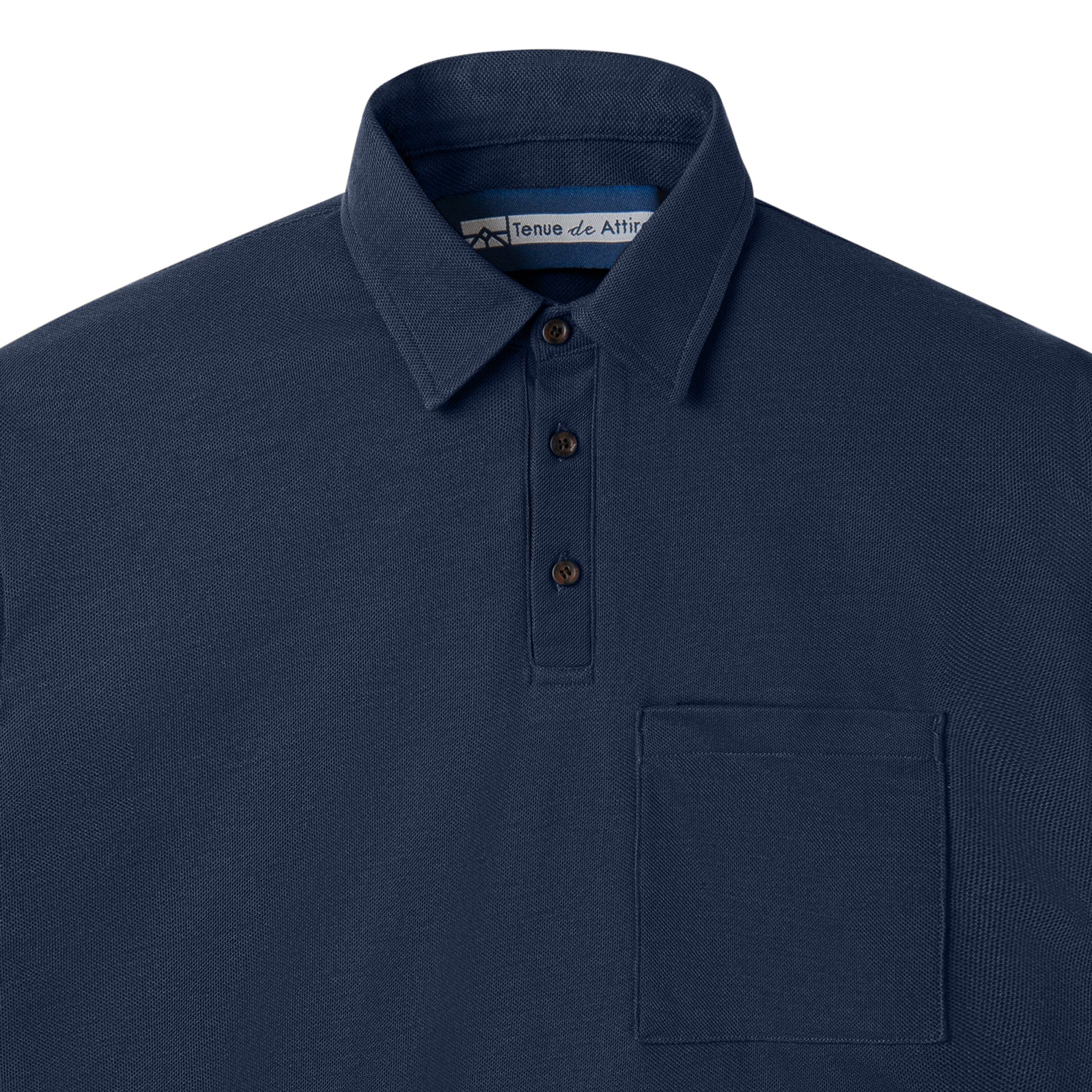 Parisian Polo Long Sleeve - Navy