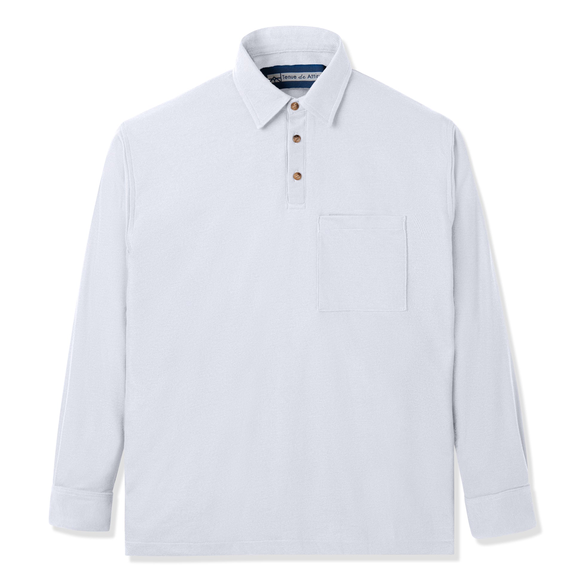 Parisian Polo Long Sleeve - White