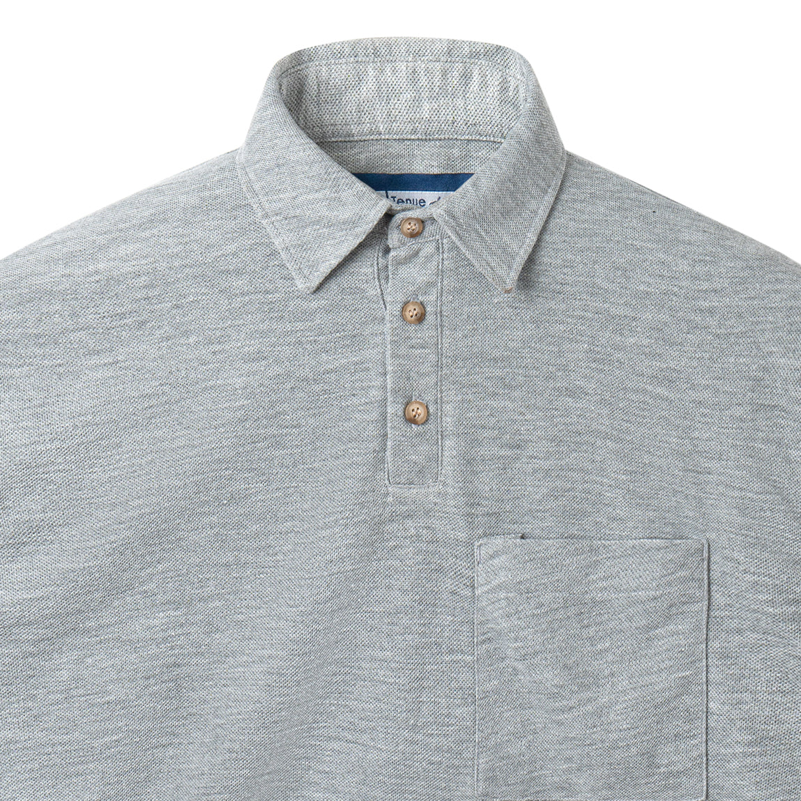 Parisian Polo Long Sleeve - Grey
