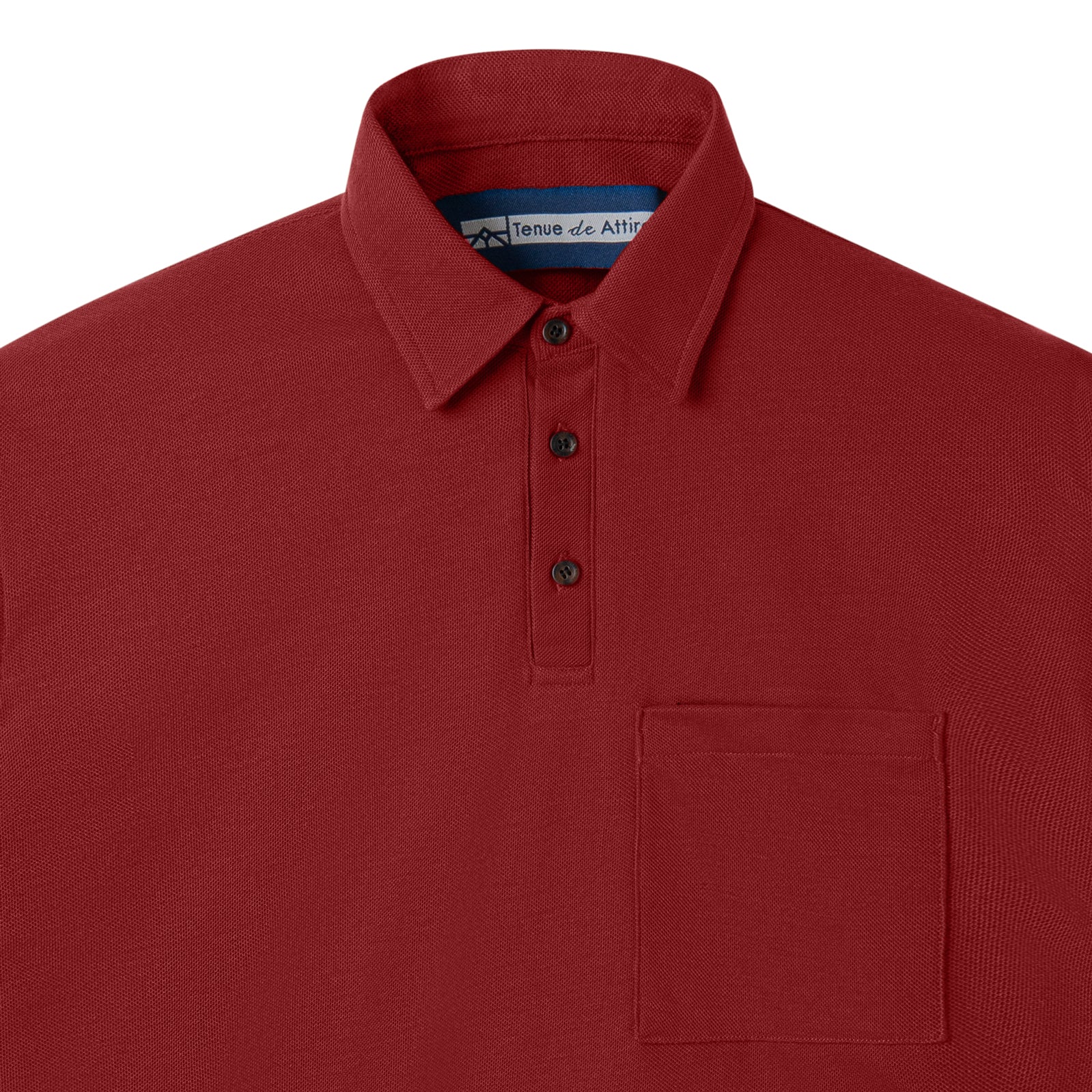 Parisian Polo Long Sleeve - Maroon