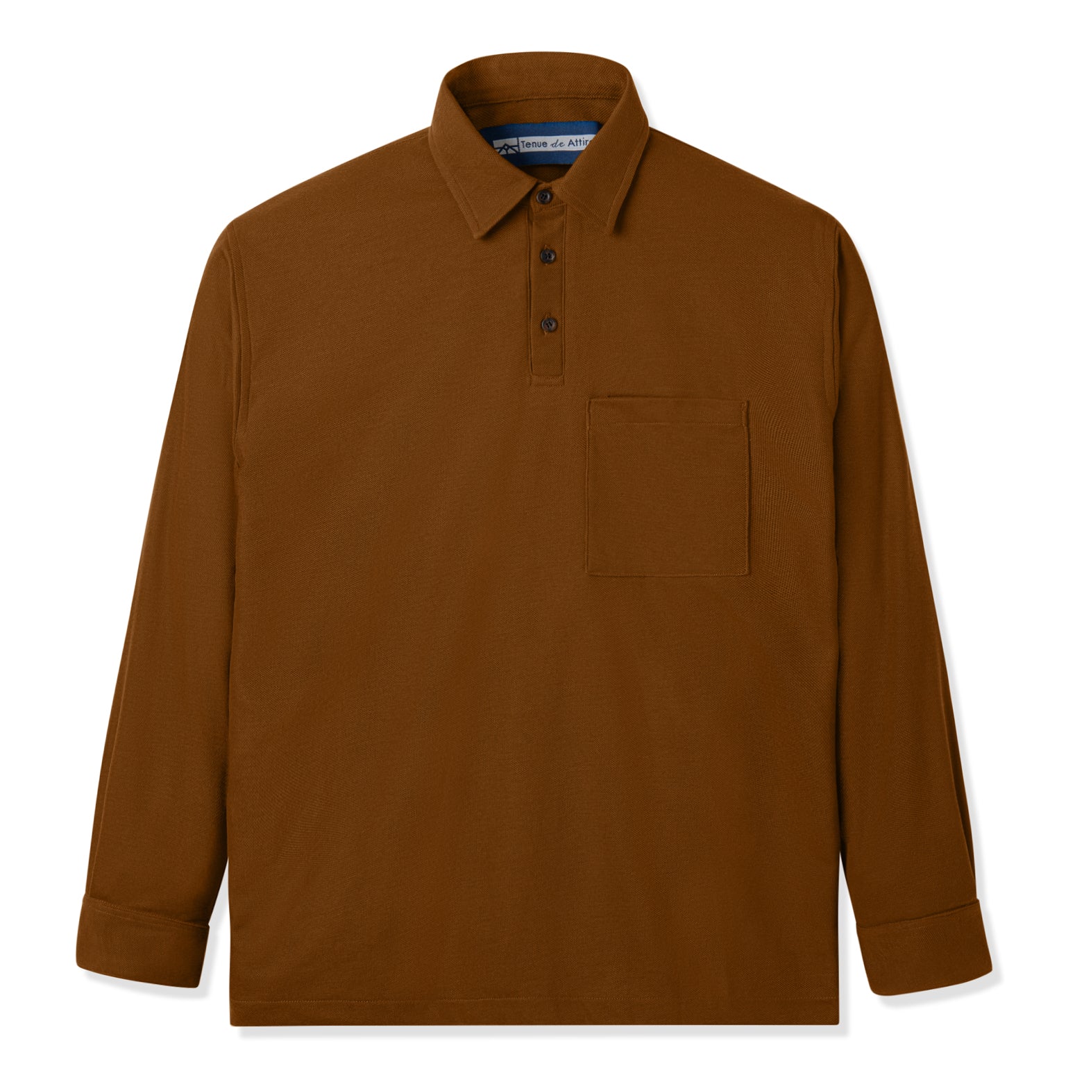 Parisian Polo Long Sleeve - Brown