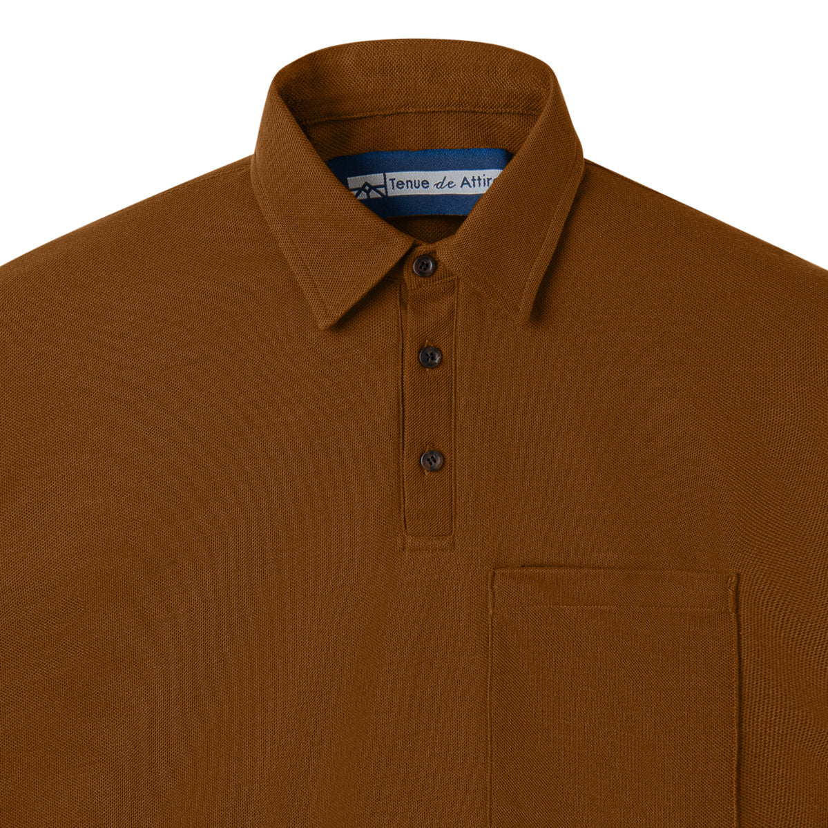 Parisian Polo Long Sleeve - Brown