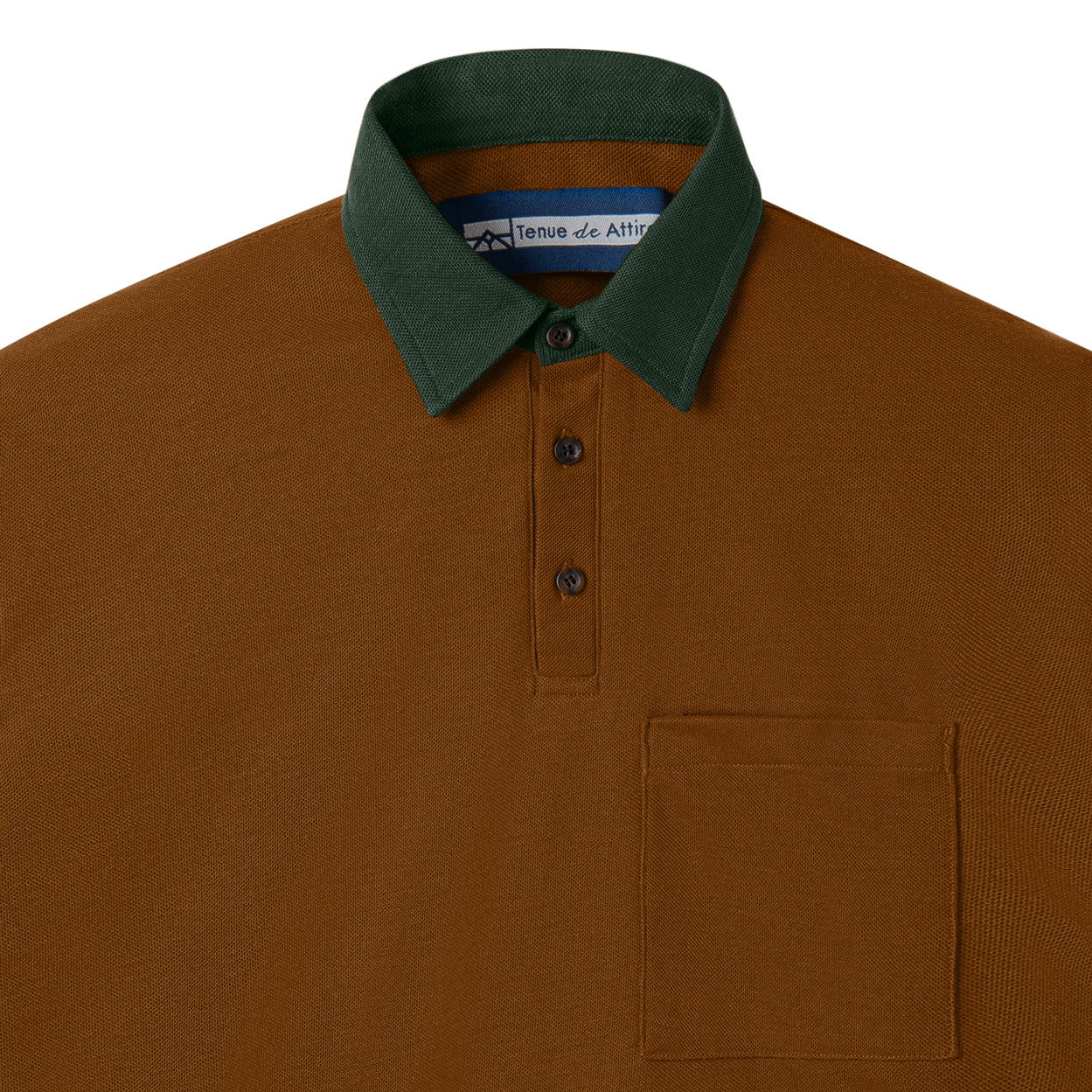 FACTORY SALE - Parisian Polo Tritone Long Sleeve - Brown