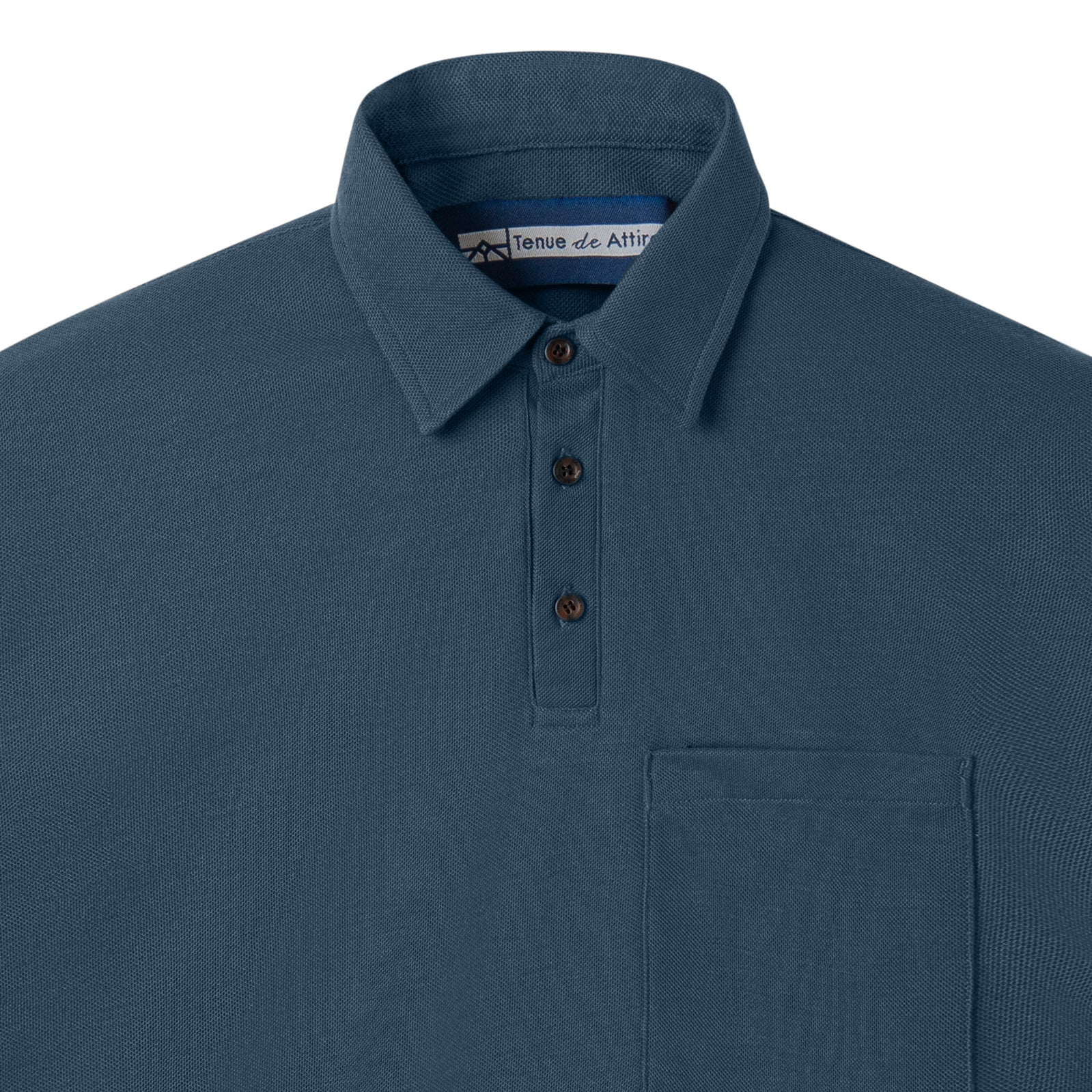 Parisian Polo Long Sleeve - Blue