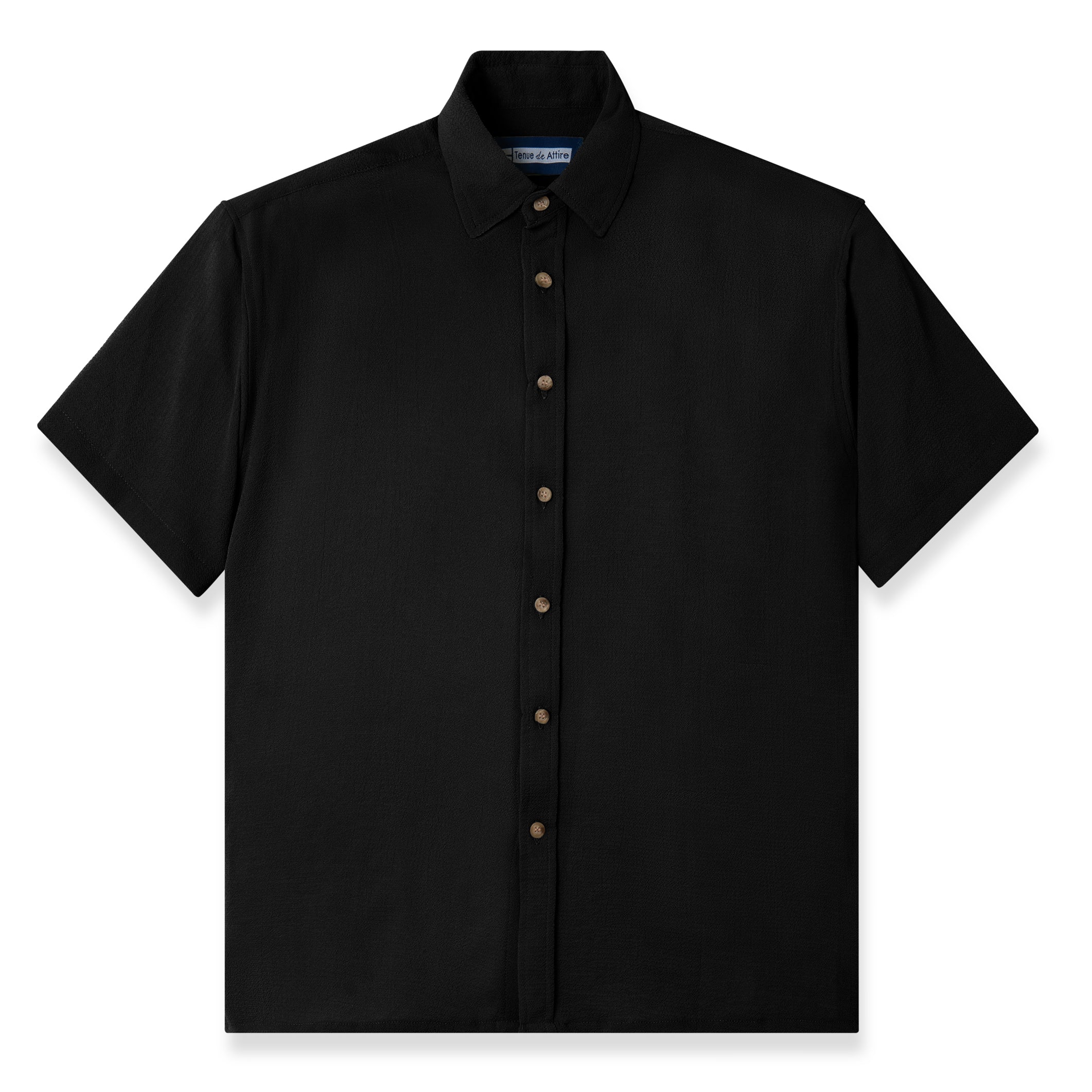French Ivy Crinkle Short Sleeve - Black