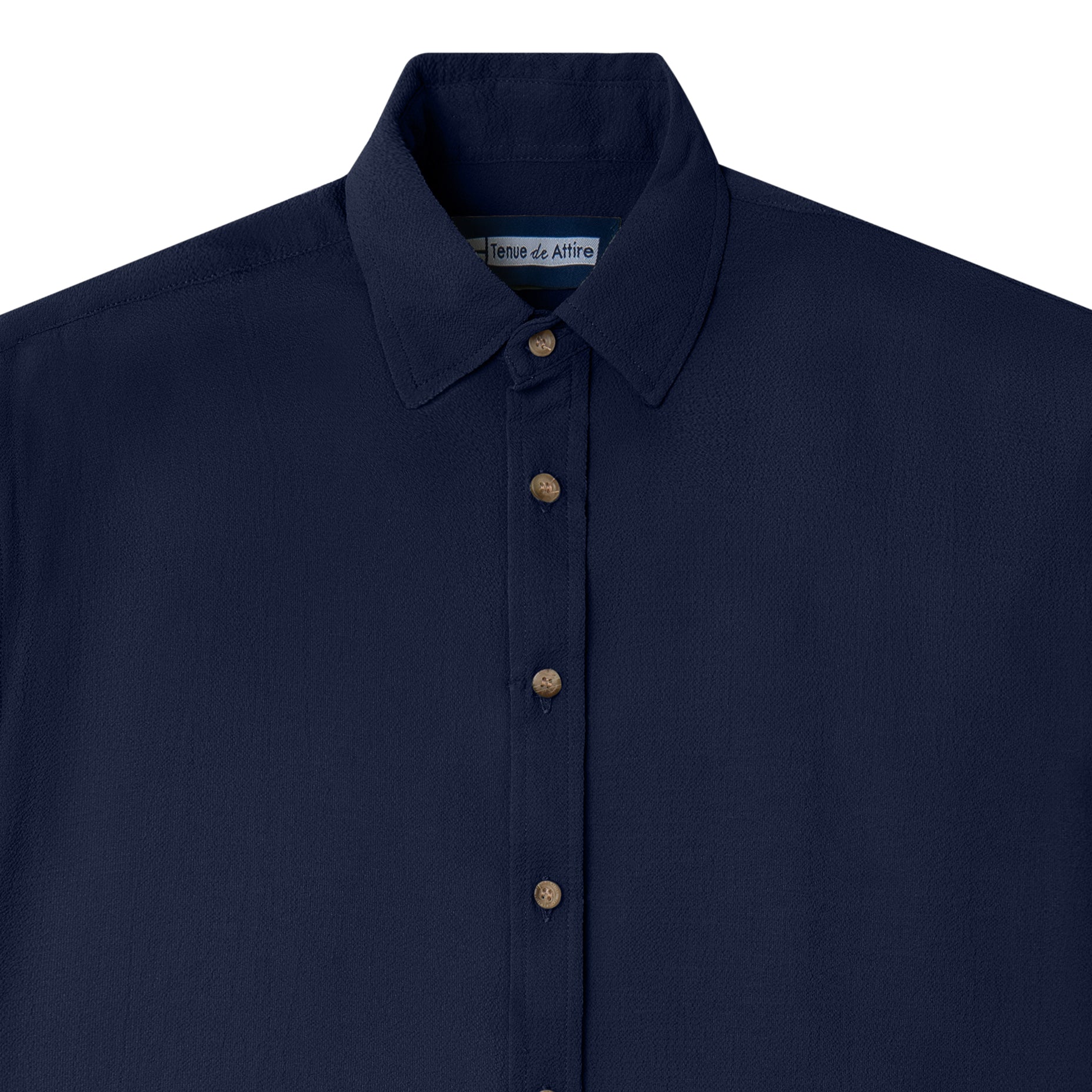 French Ivy Crinkle Short Sleeve - Navy