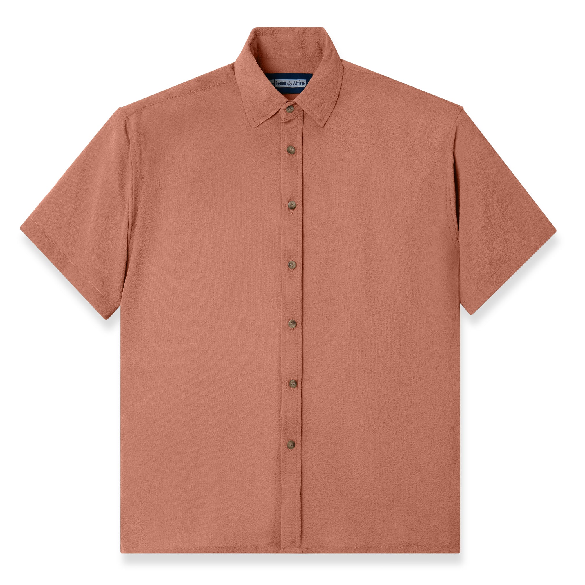 French Ivy Crinkle Short Sleeve - Salmon