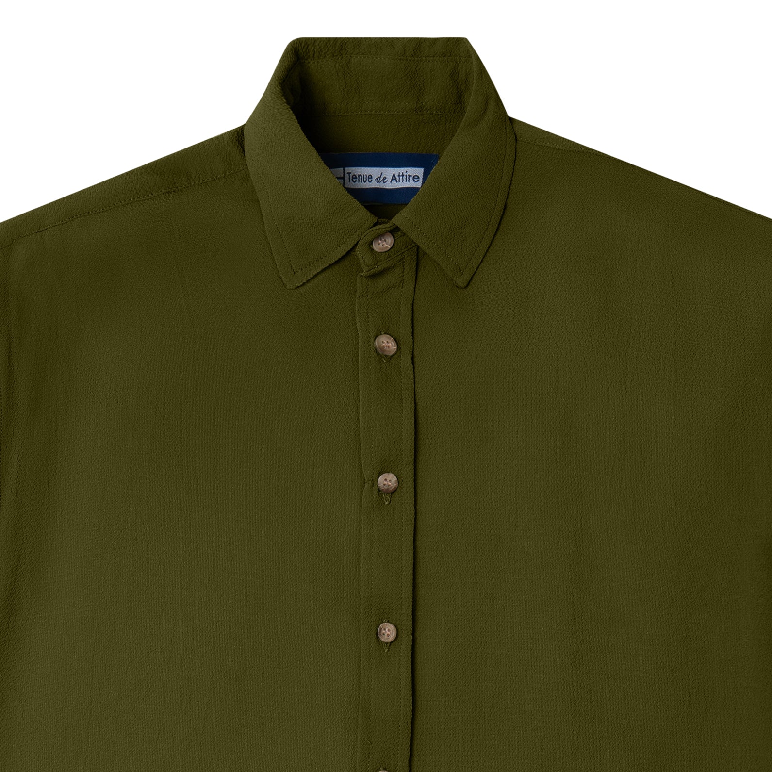 French Ivy Crinkle Short Sleeve - Army