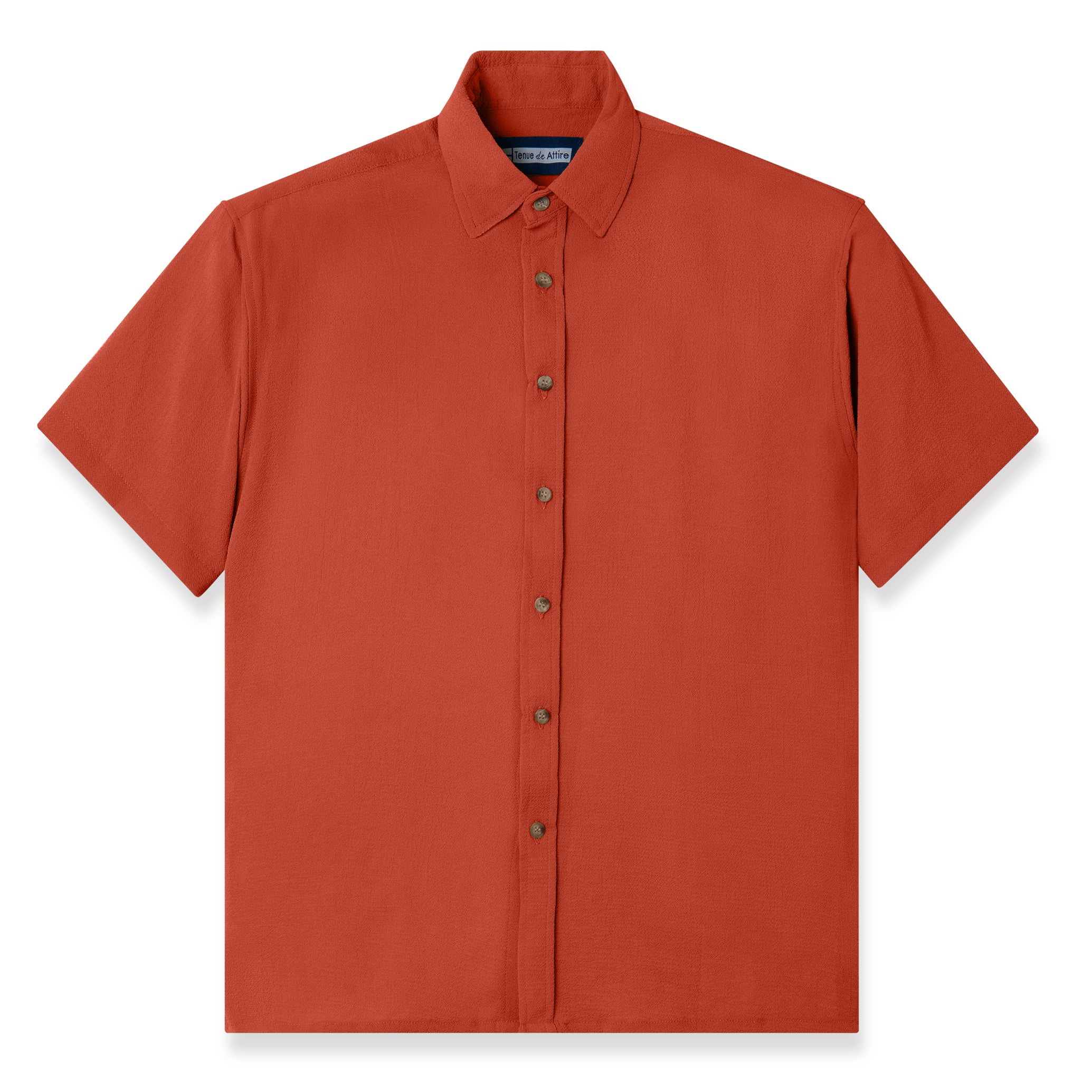 French Ivy Crinkle Short Sleeve - Brick