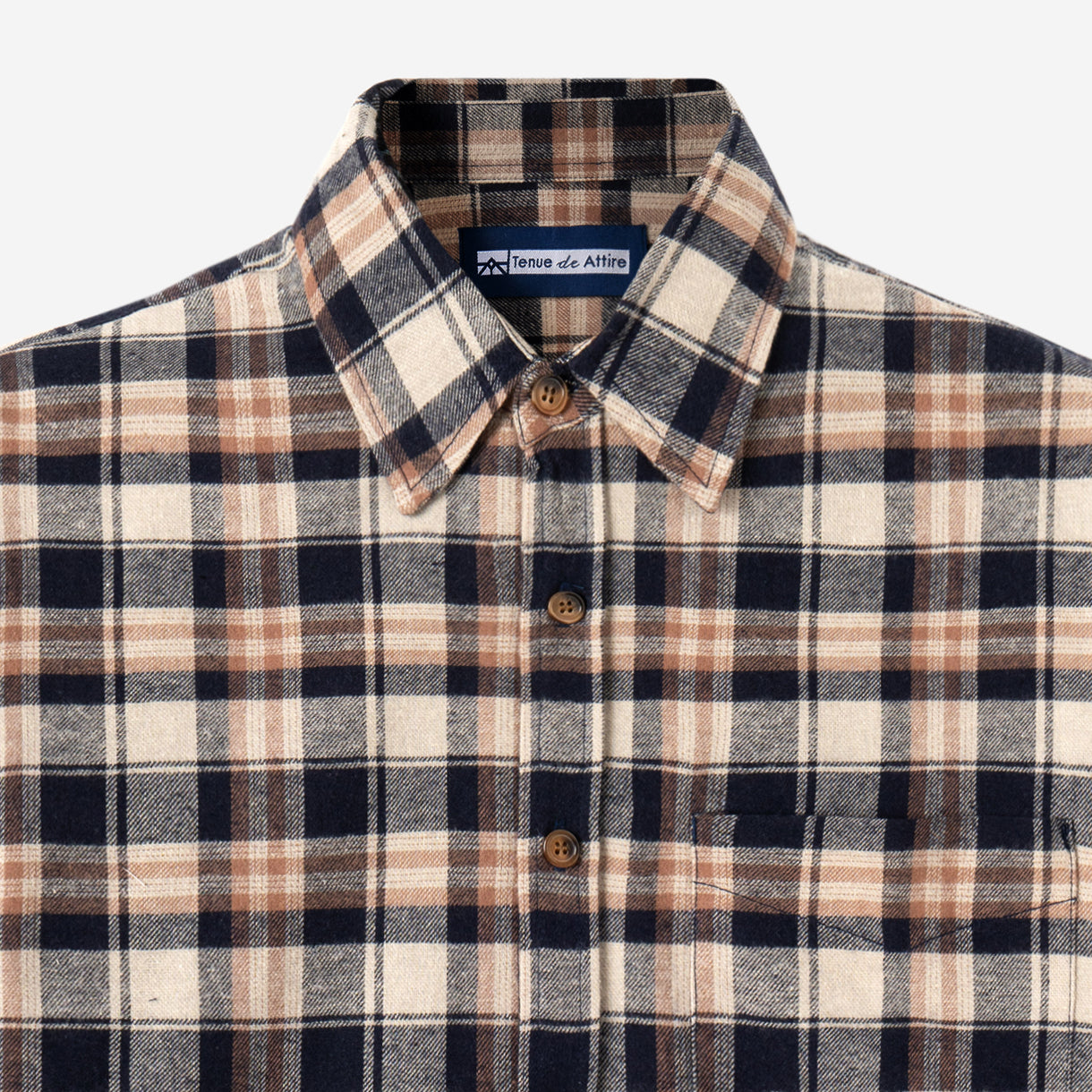 Day to Day Flannel - Sand Black