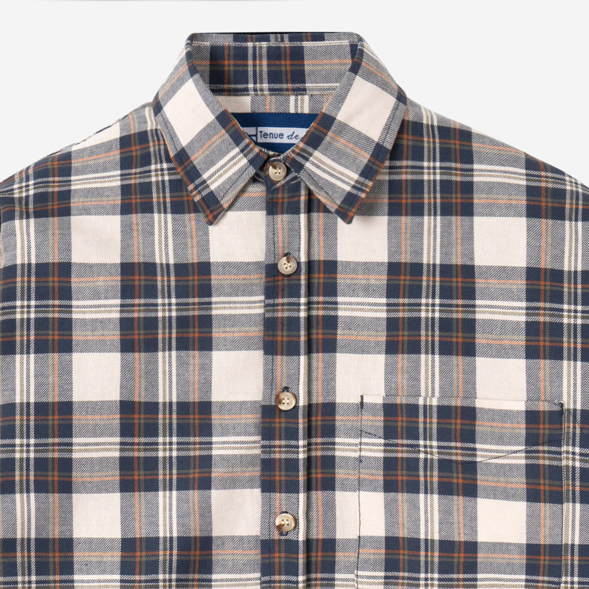 FACTORY SALE - Day to Day Flannel - Sand Navy