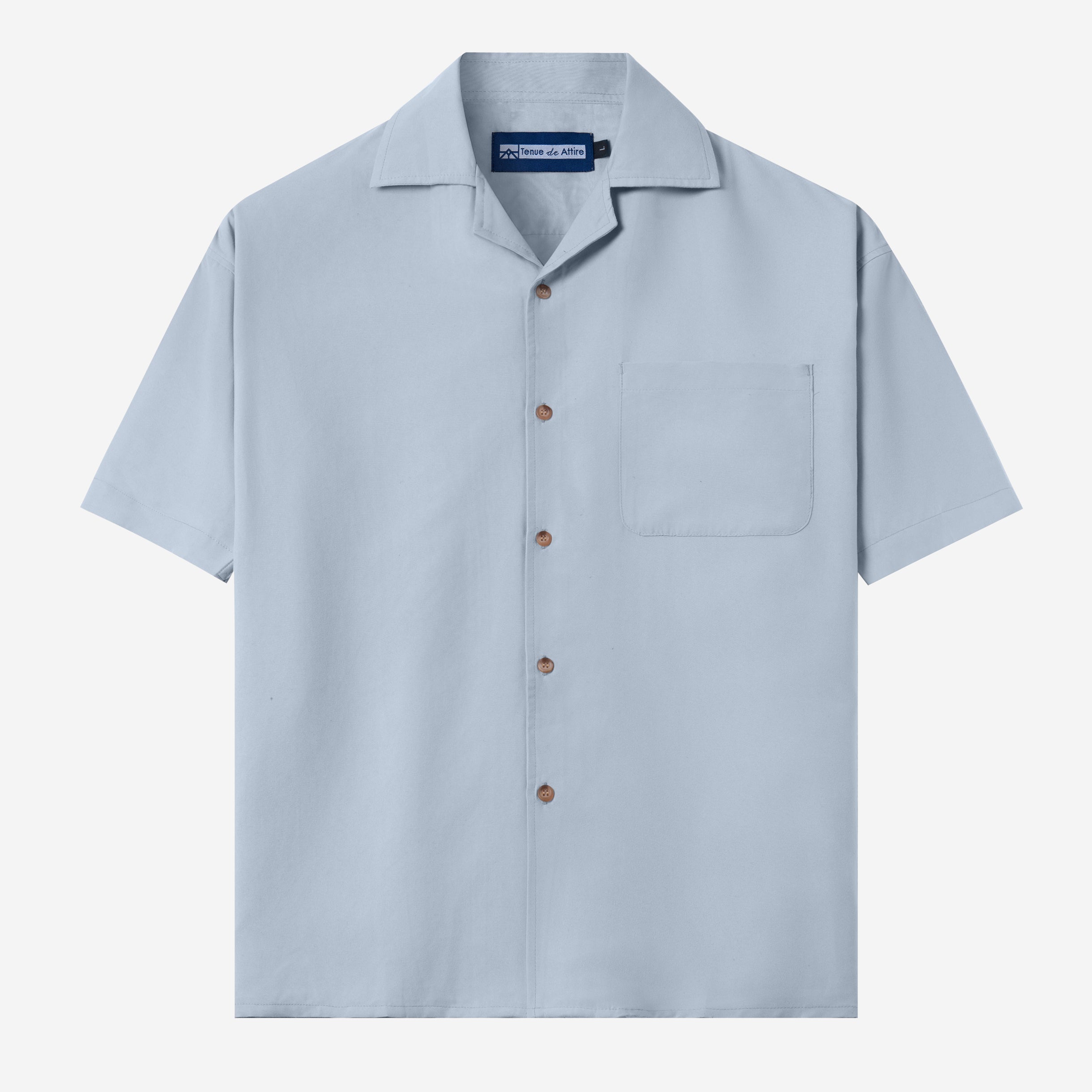 FACTORY SALE - CREMA Camp Collar - Light Blue