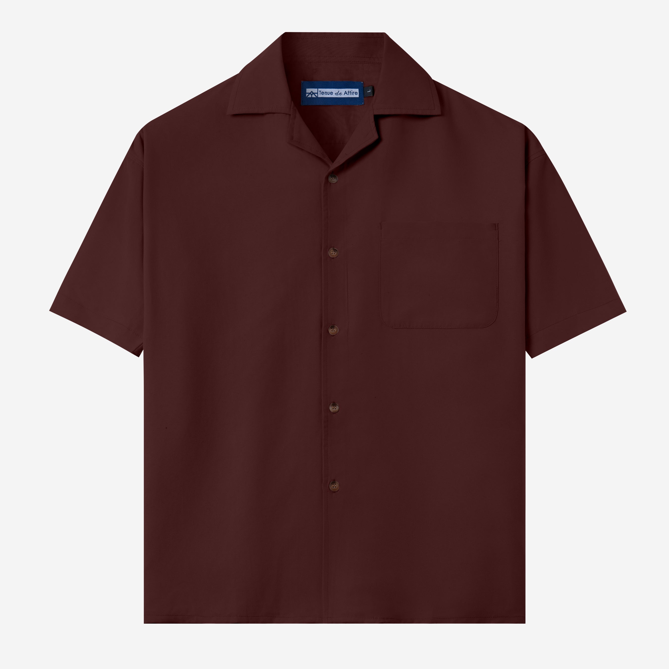 FACTORY SALE - CREMA Camp Collar - Burgundy