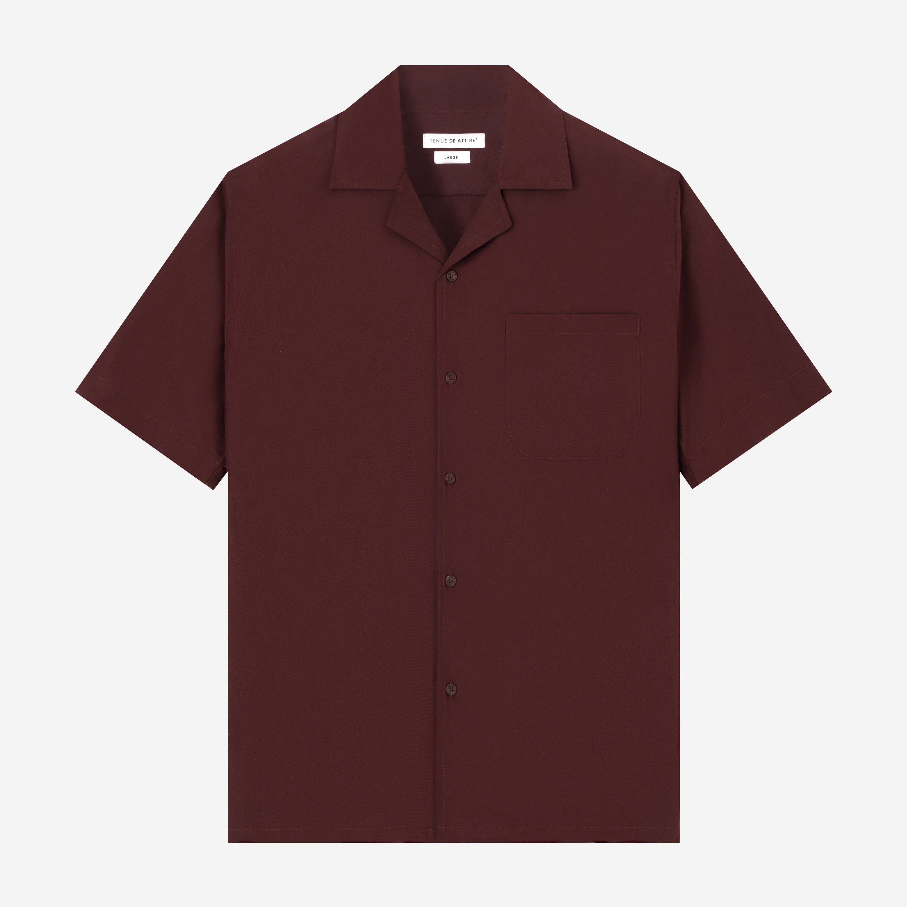 CREMA Camp Collar - Burgundy