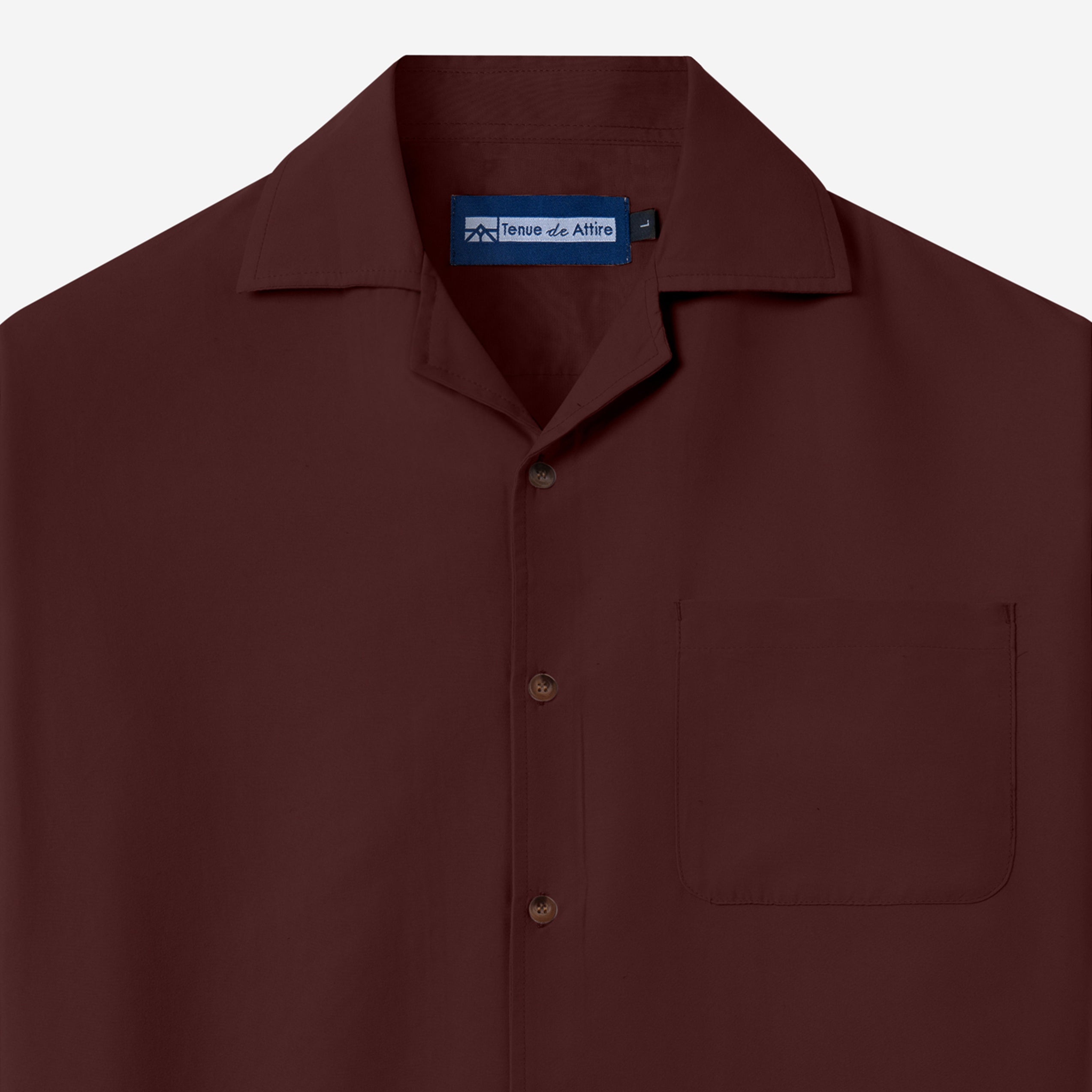 FACTORY SALE - CREMA Camp Collar - Burgundy