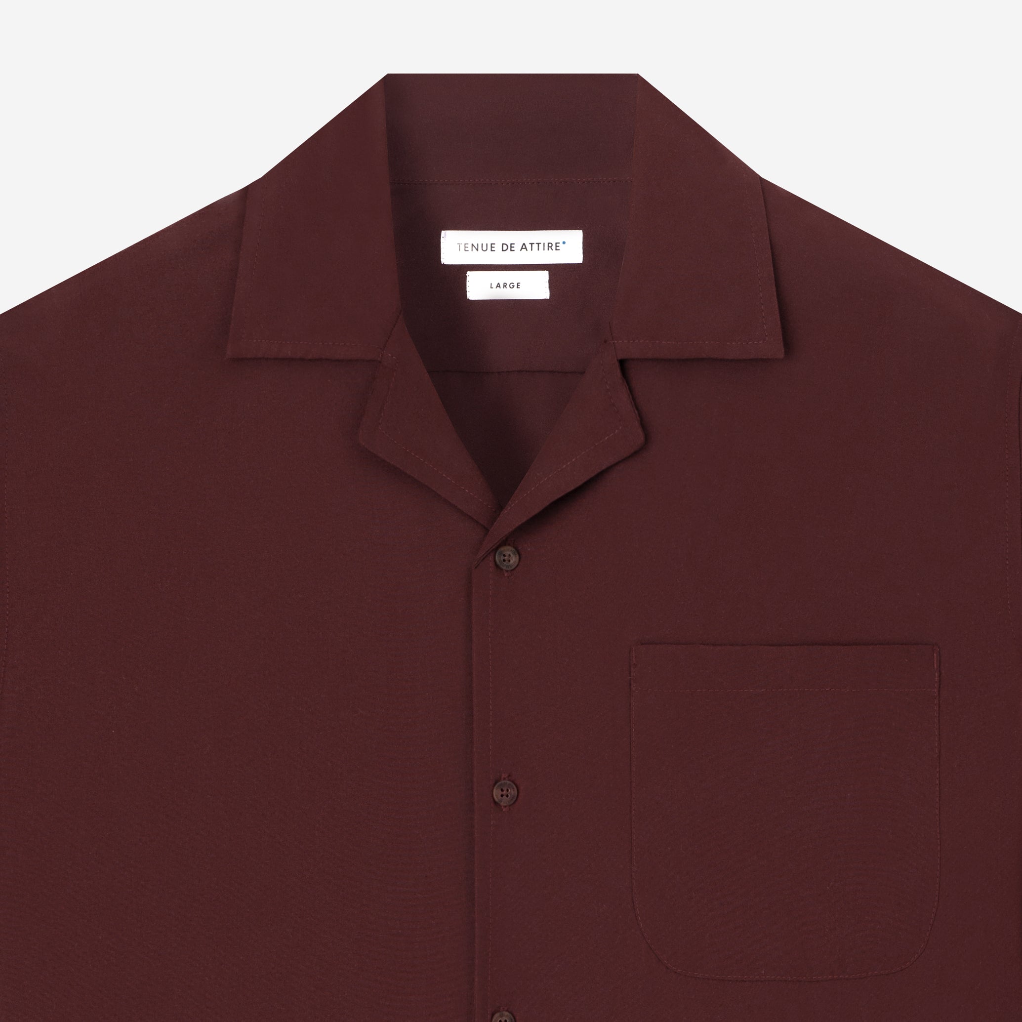 CREMA Camp Collar - Burgundy