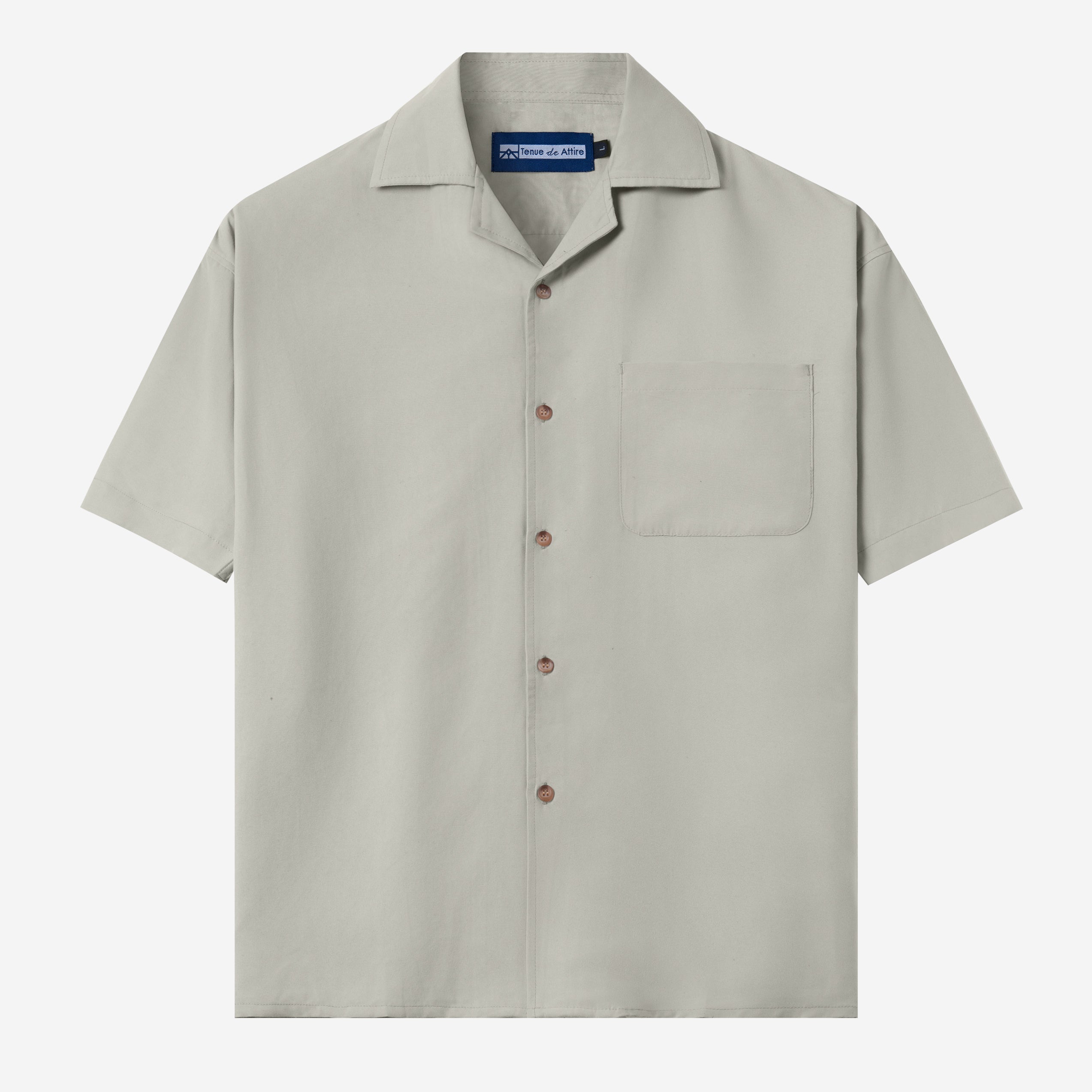 FACTORY SALE - CREMA Camp Collar - Soft Grey