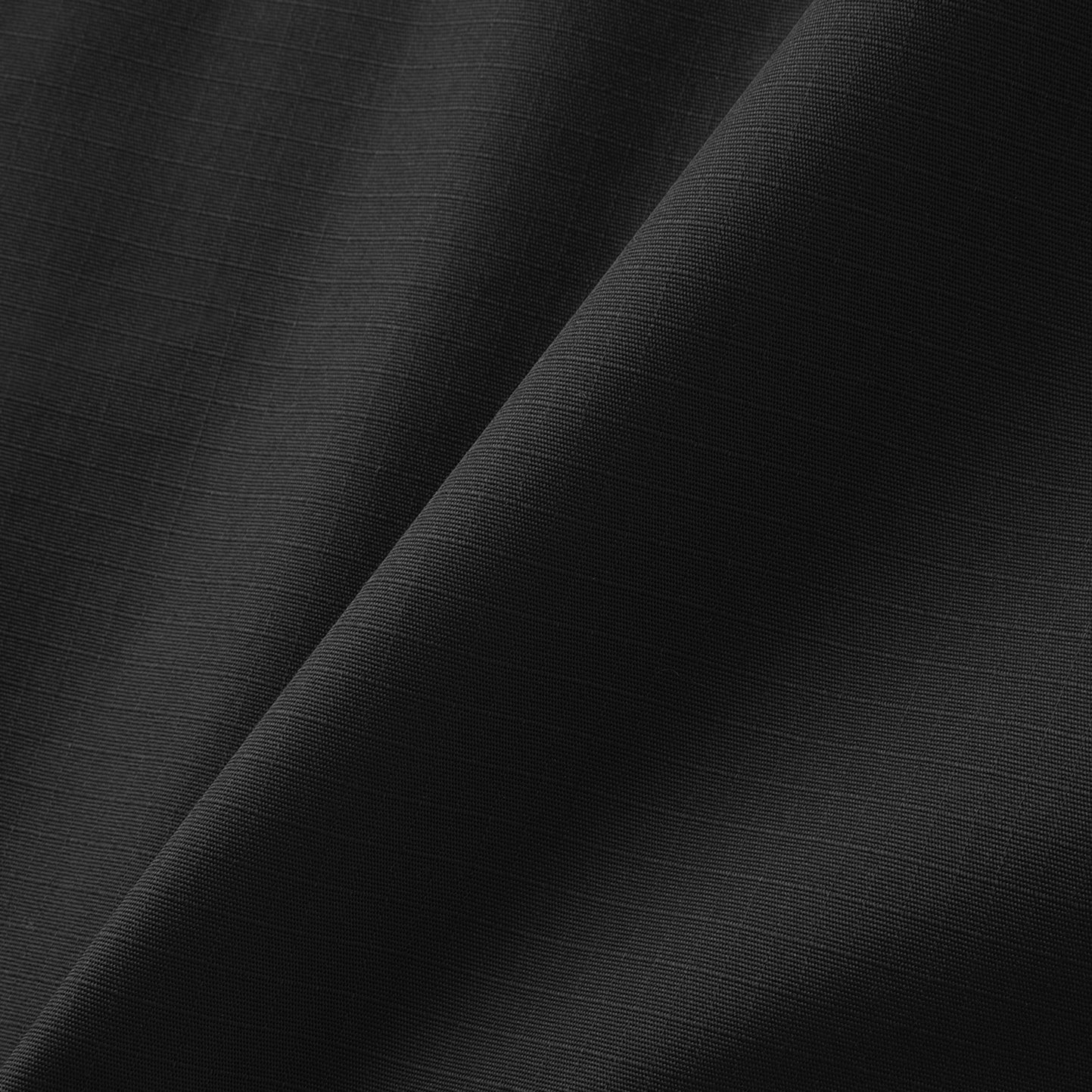 FACTORY SALE - Breakfast Club Long Sleeve Camp Collar Shirt - Black Ripstop