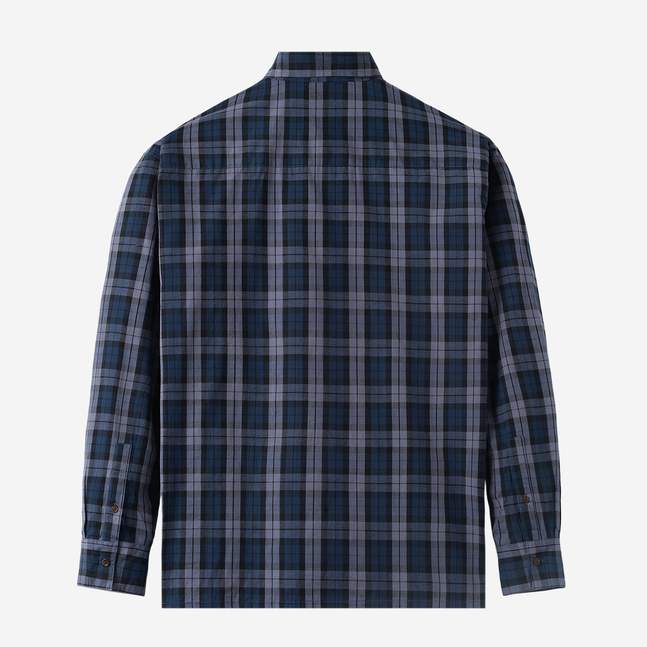 FACTORY SALE - Office Hours Long Sleeve Shirt - Blue Grey