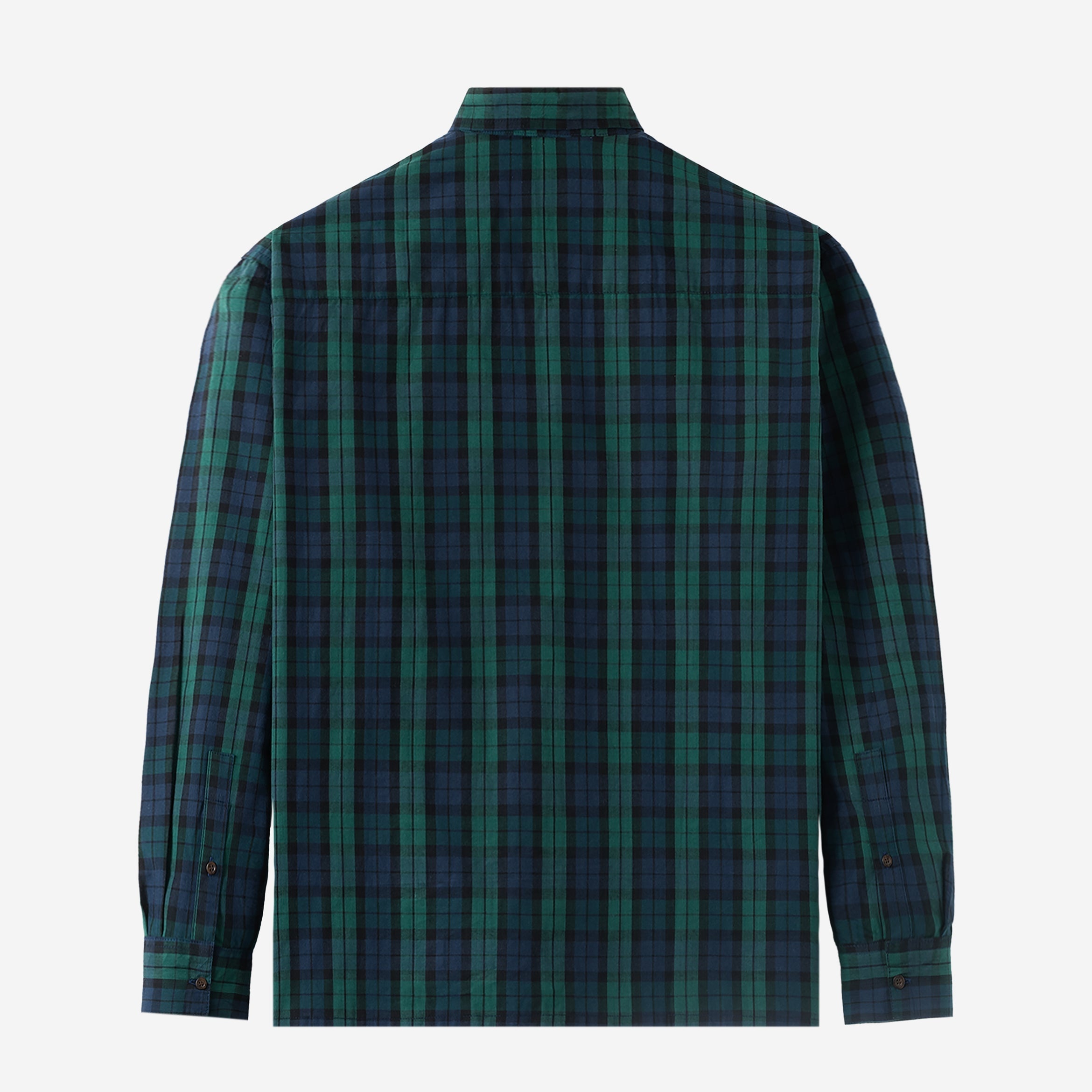 FACTORY SALE - Office Hours Long Sleeve Shirt - Green Blue