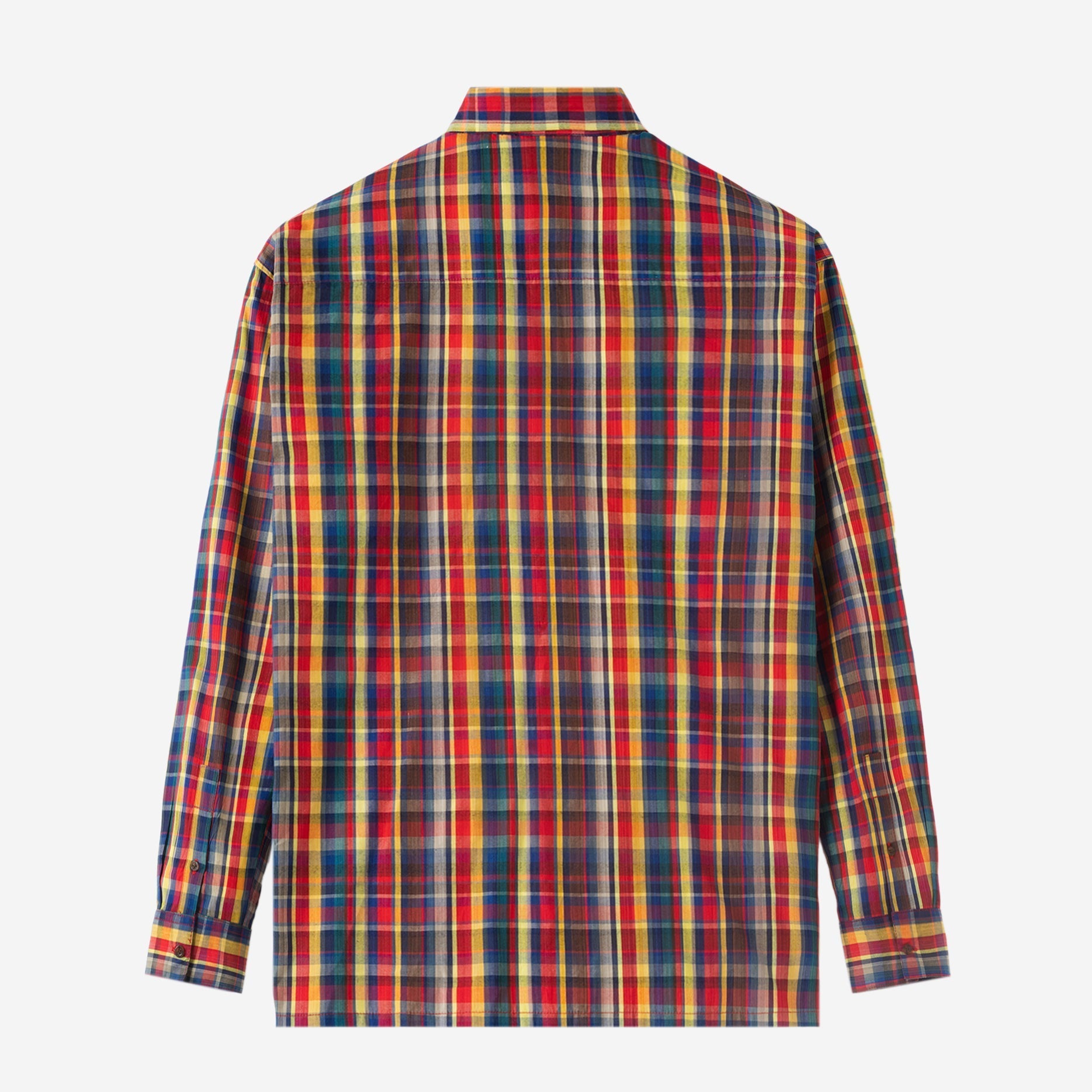 FACTORY SALE - Office Hours Long Sleeve Shirt - Red Yellow Blue