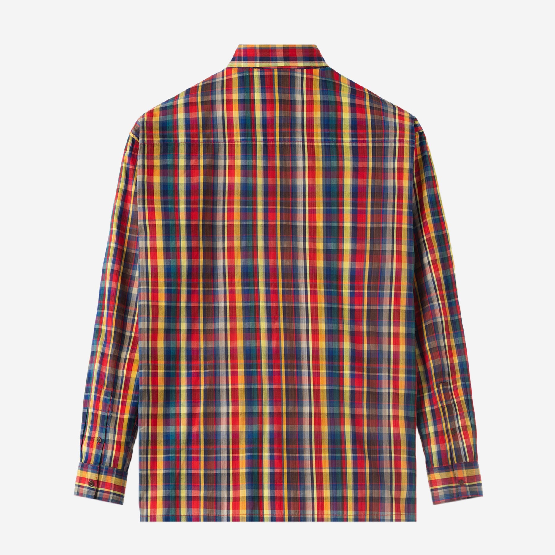 Office Hours Long Sleeve Shirt - Red Yellow Blue