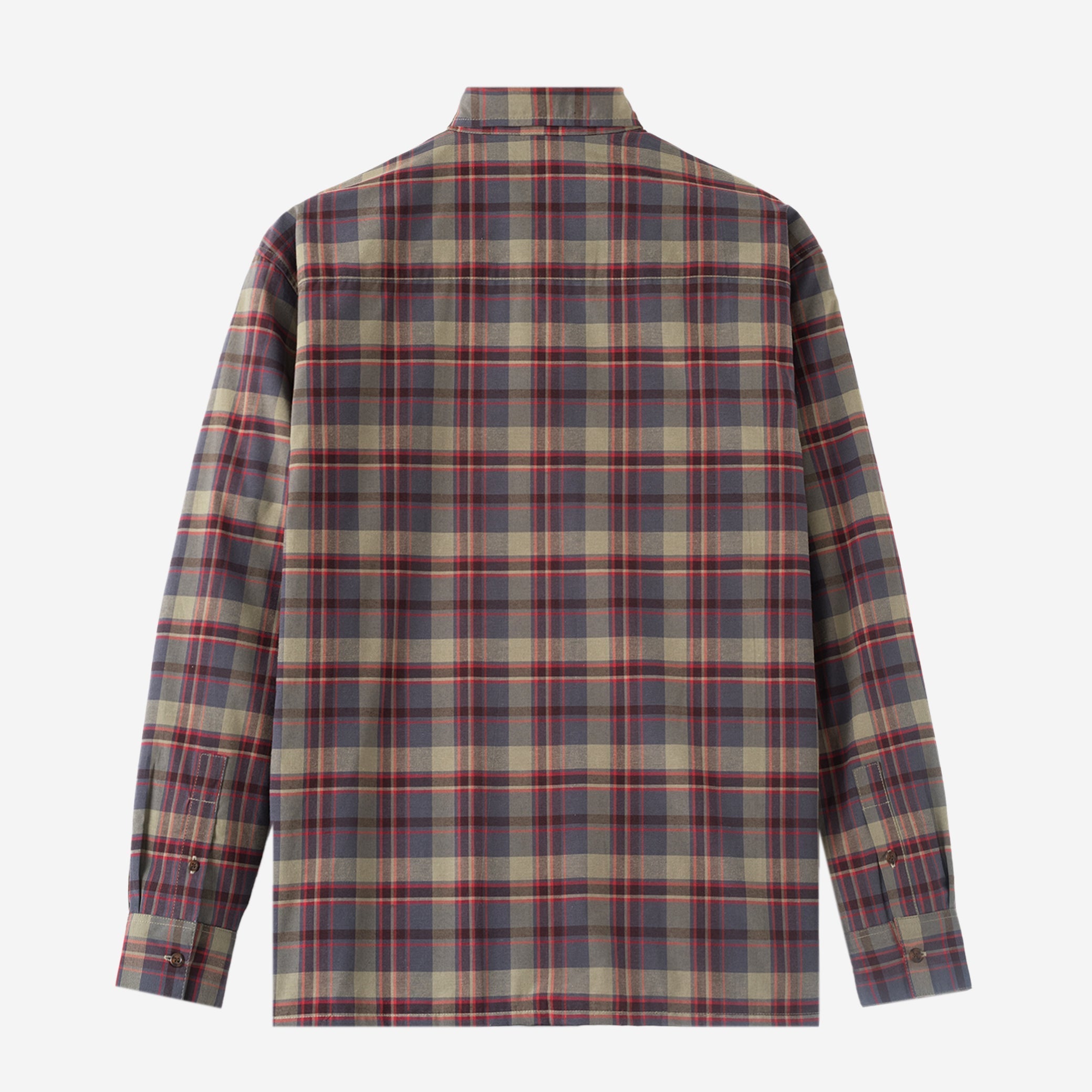 FACTORY SALE - Office Hours Long Sleeve Shirt - Olive Grey