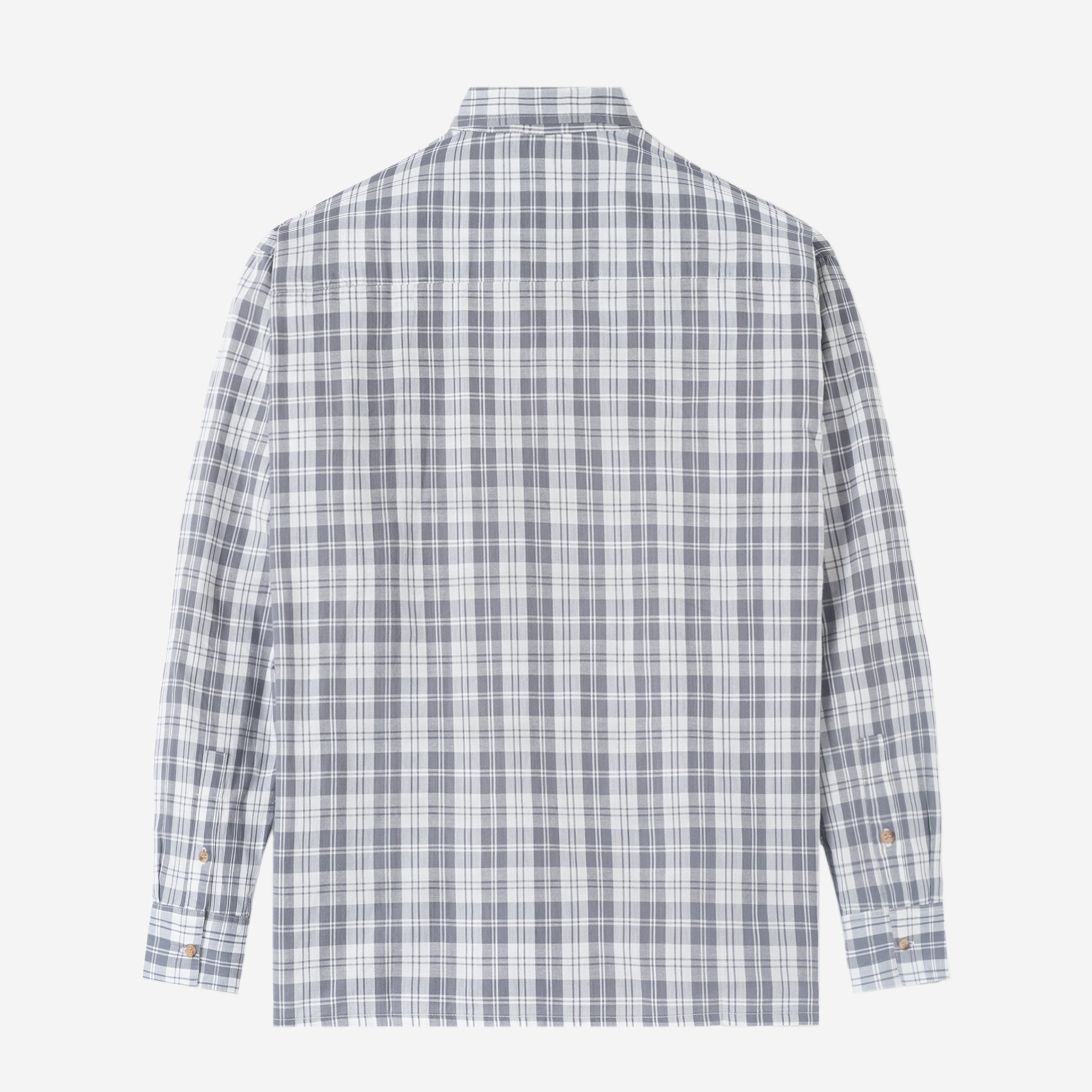 FACTORY SALE - Office Hours Long Sleeve Shirt - Grey White
