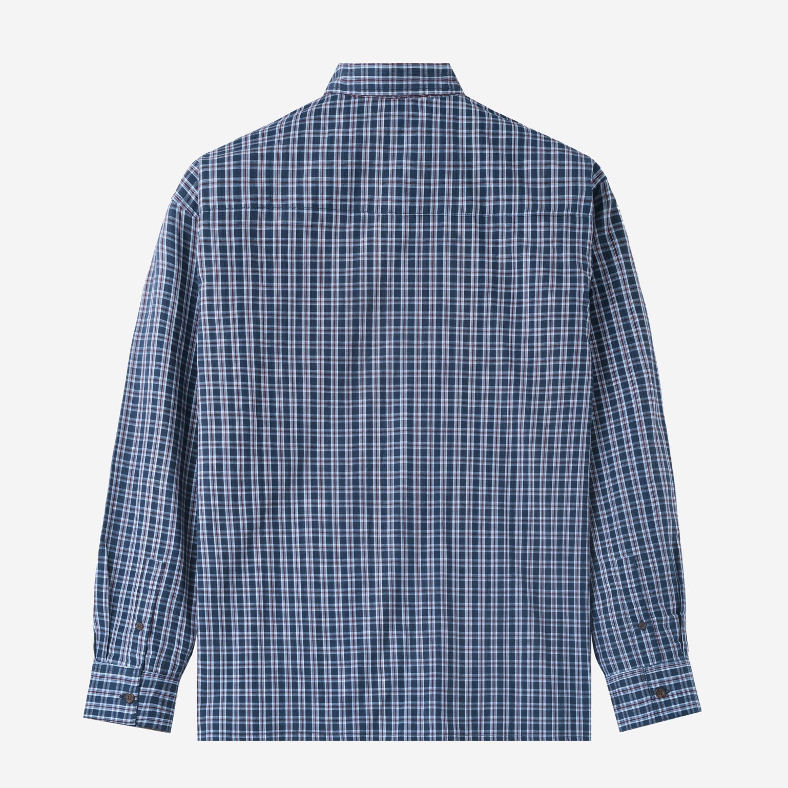 FACTORY SALE - Anyday Long Sleeve Shirt - Navy Maroon