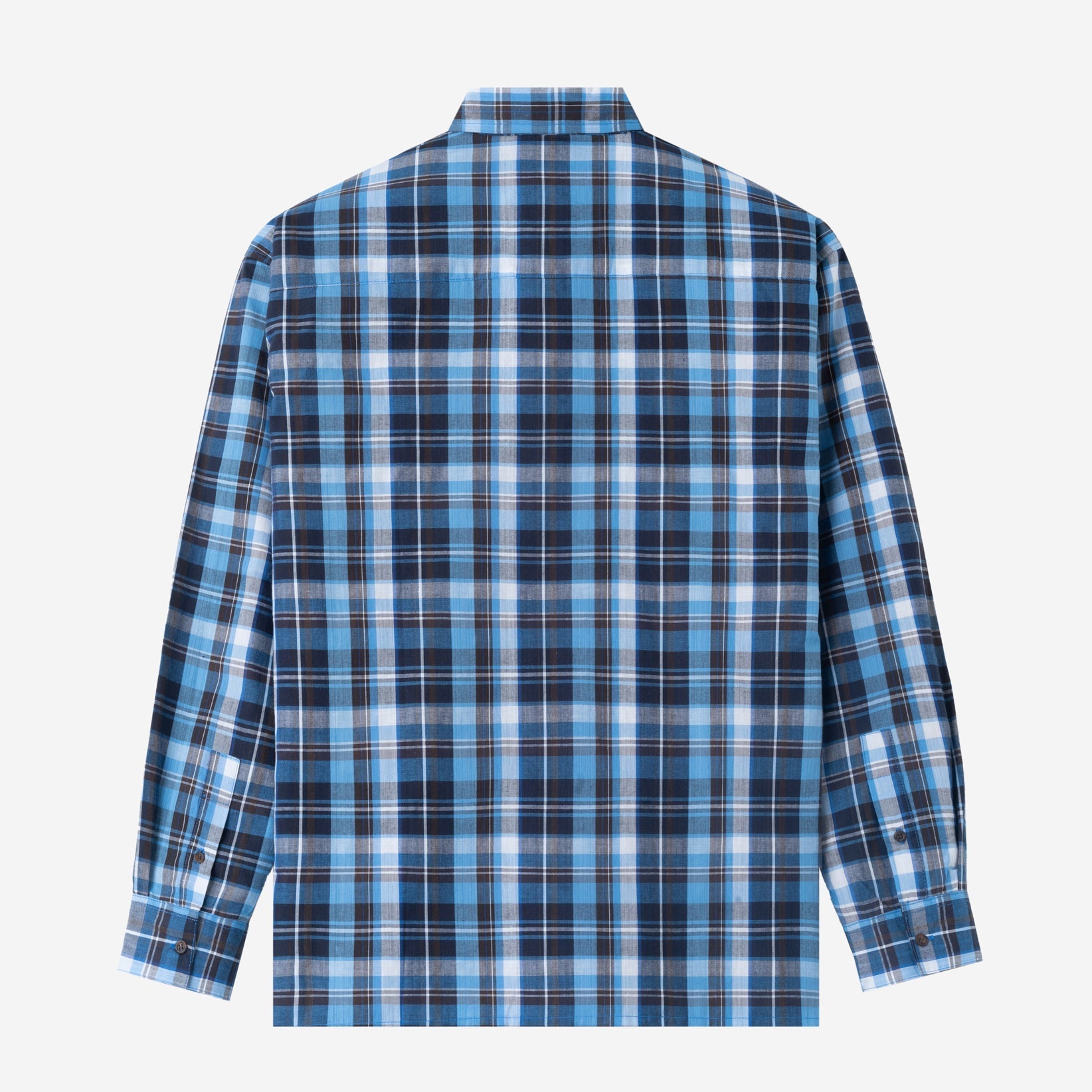 FACTORY SALE - Anyday Long Sleeve Shirt - Blue Plaid