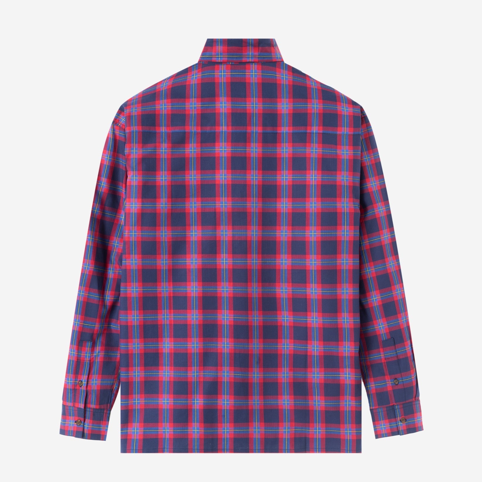 FACTORY SALE - Day Trip Long Sleeve Shirt - Red Blue Plaid