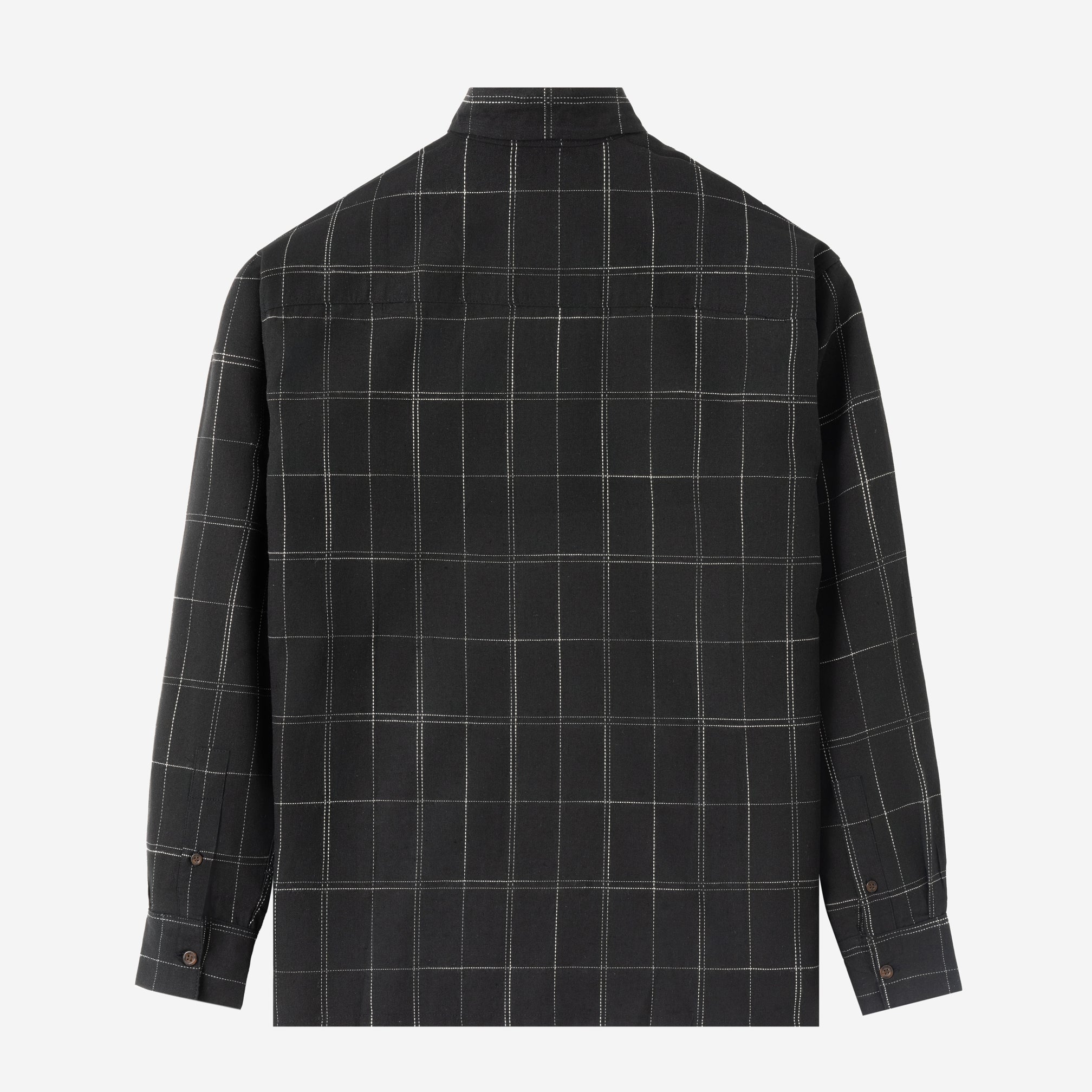 FACTORY SALE - Day Trip Long Sleeve Shirt - Black White Square