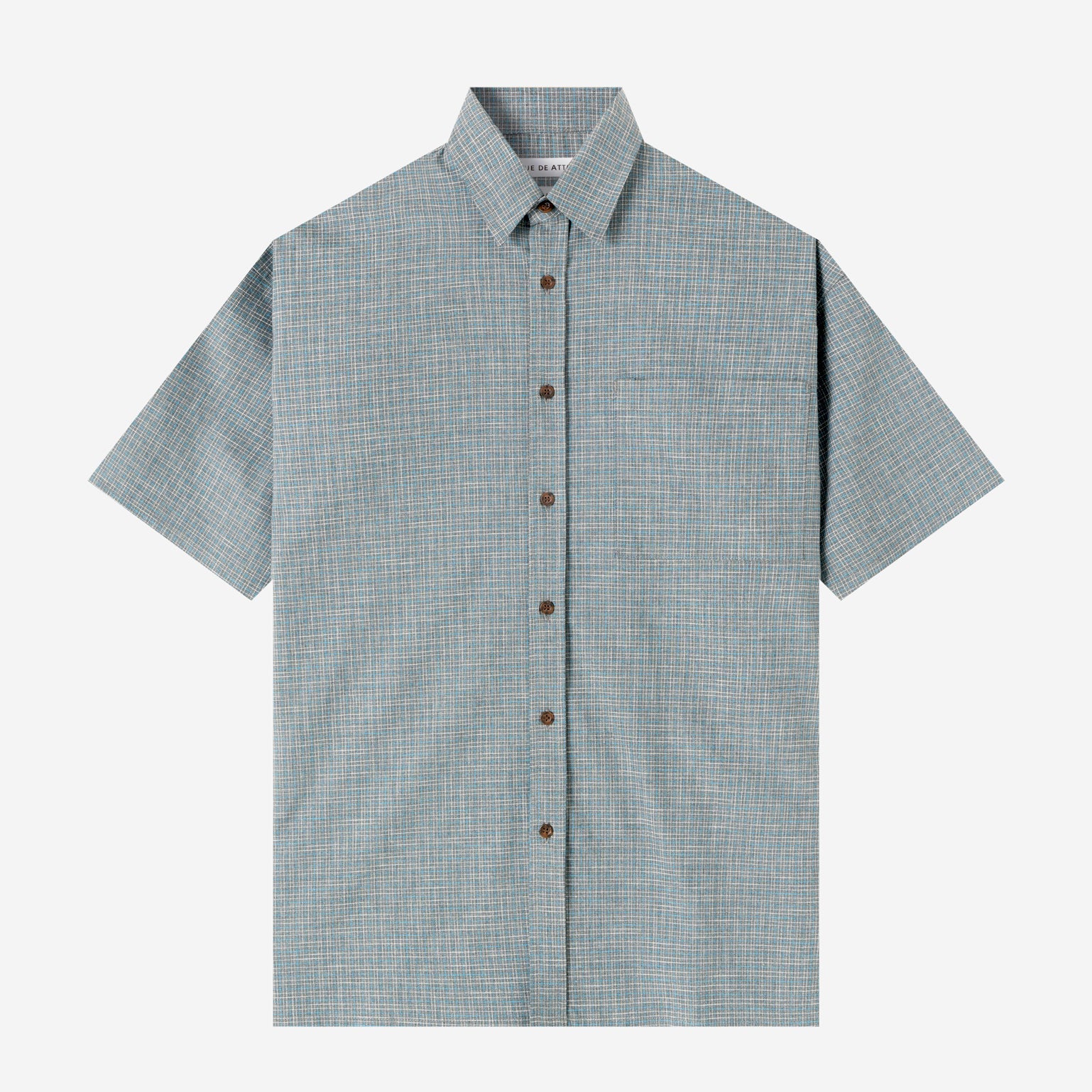 FACTORY SALE - Day Trip Short Sleeve Shirt - Blue Grey Square