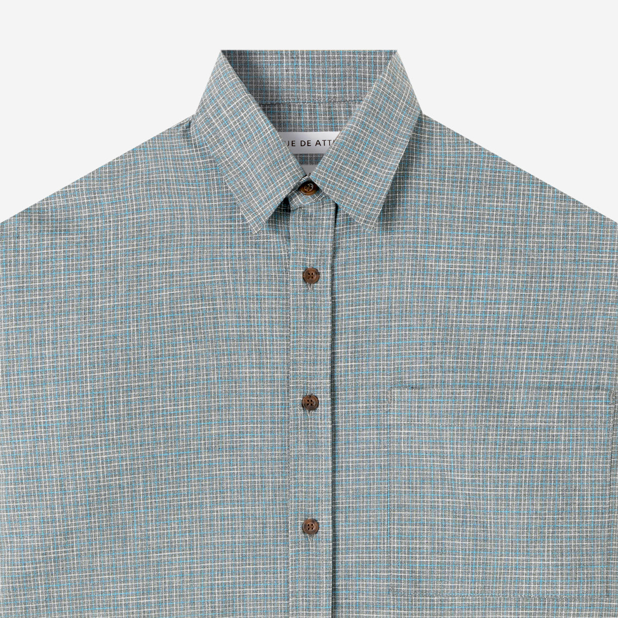 FACTORY SALE - Day Trip Short Sleeve Shirt - Blue Grey Square