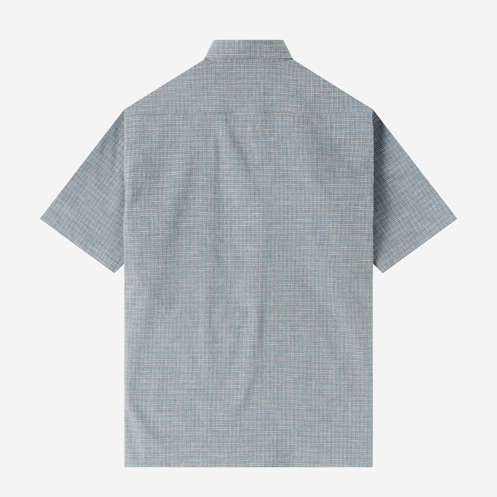 FACTORY SALE - Day Trip Short Sleeve Shirt - Blue Grey Square