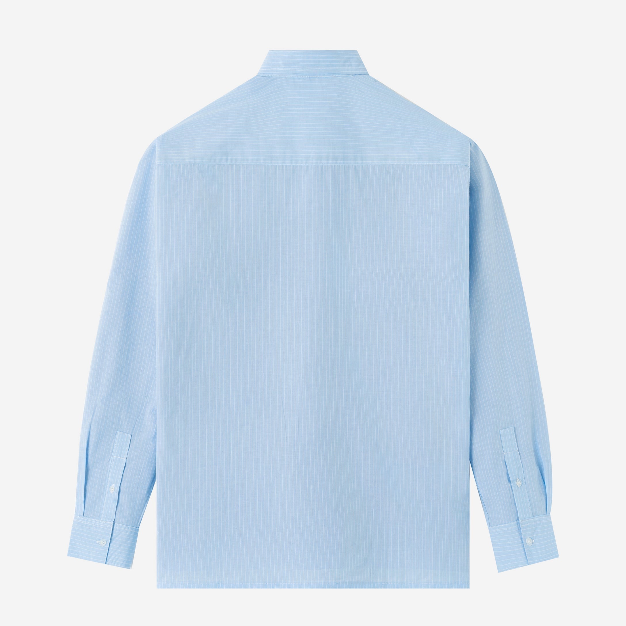 FACTORY SALE - City Long Sleeve Striped Shirt - Sky Blue