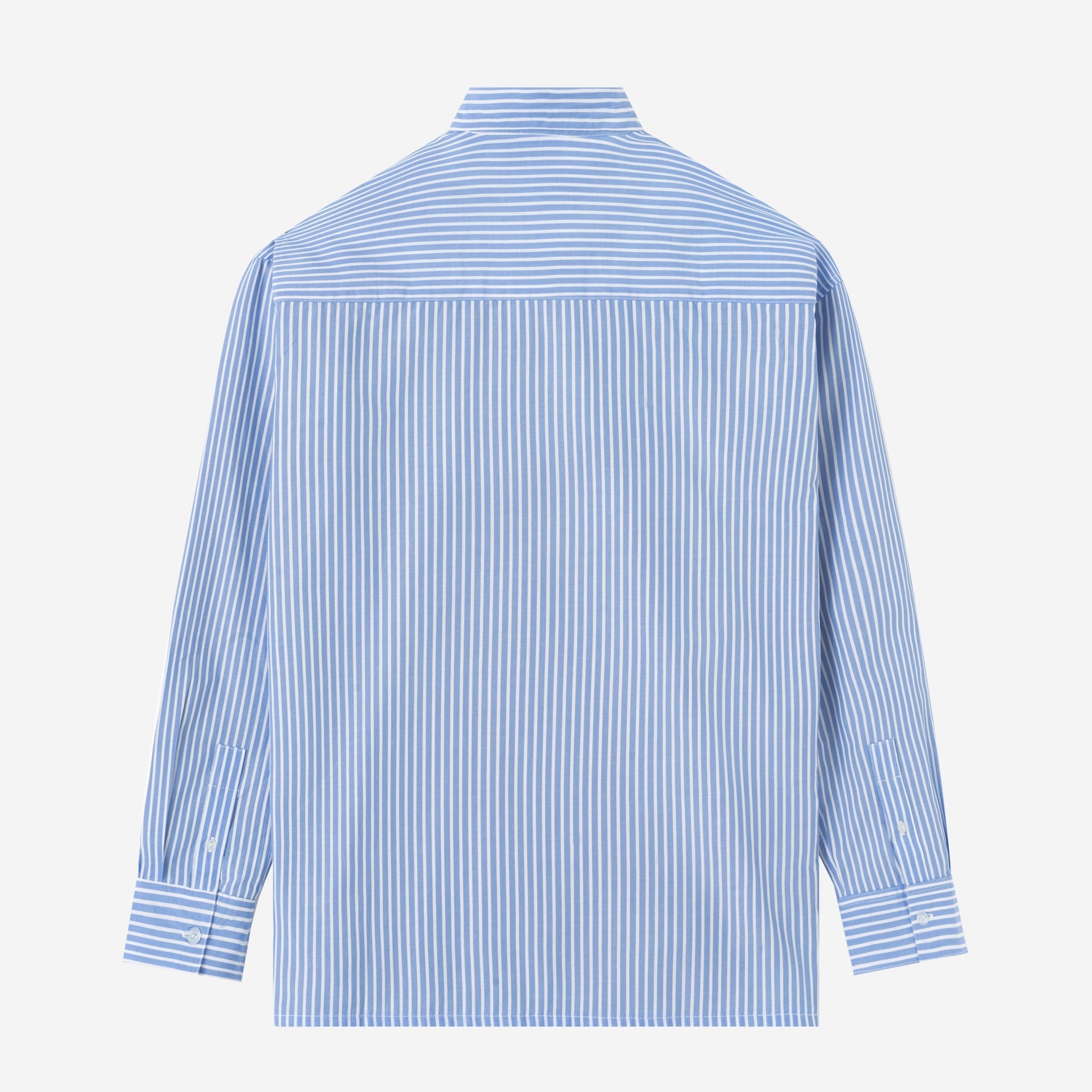 FACTORY SALE - City Long Sleeve Striped Shirt - Light Blue