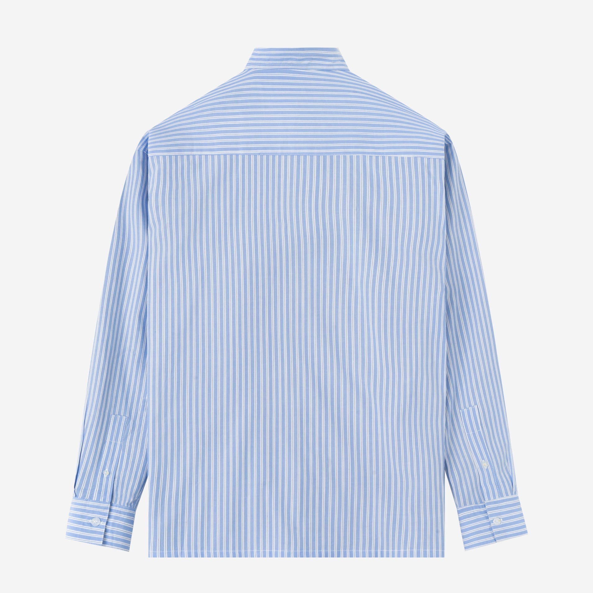 FACTORY SALE - City Long Sleeve Striped Shirt - Soft Blue