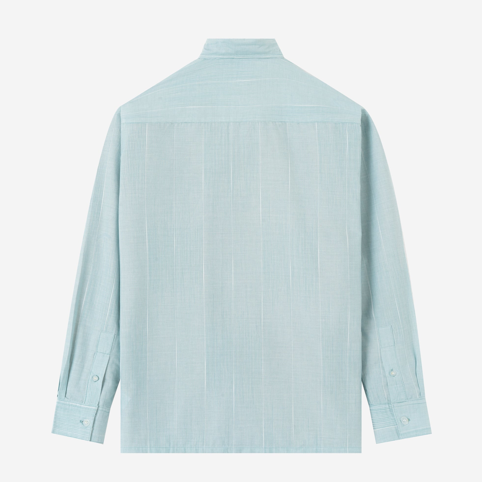 FACTORY SALE - City Long Sleeve Striped Shirt - Green Blue