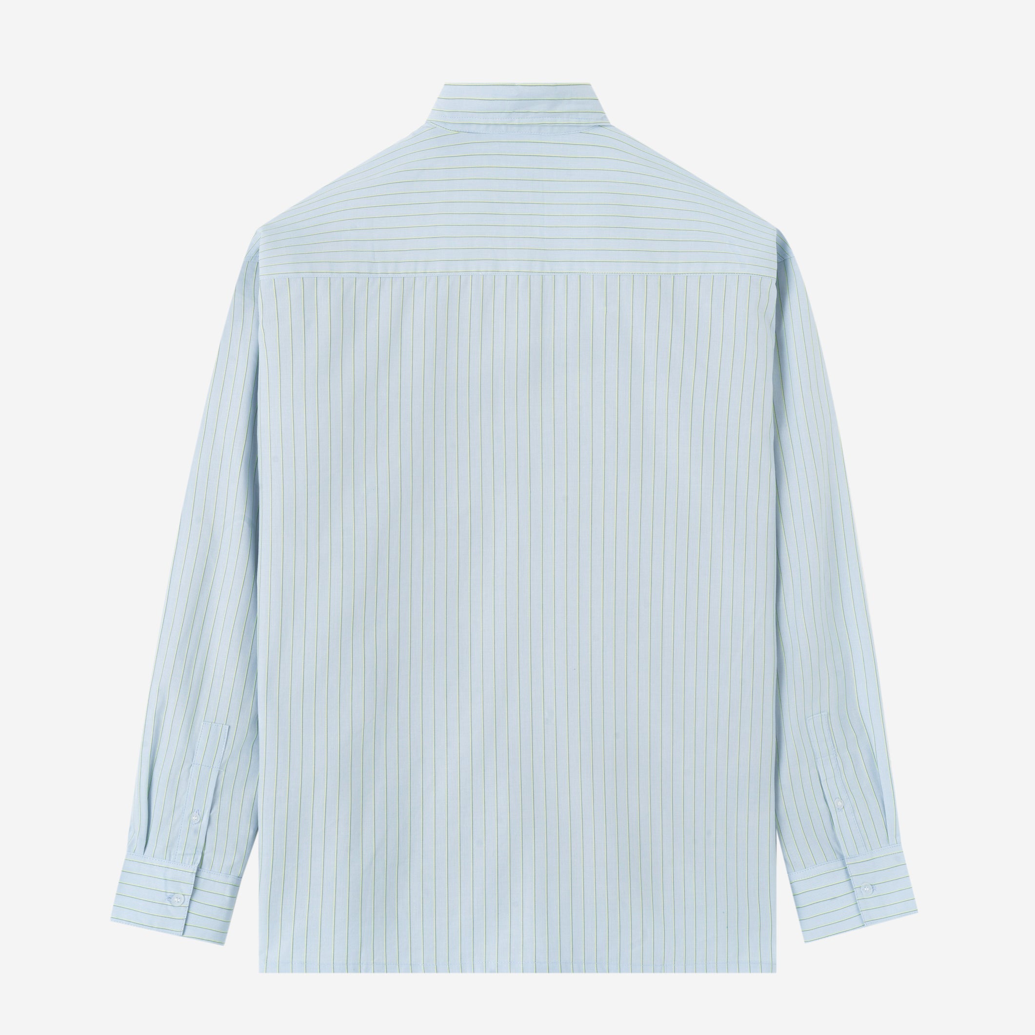FACTORY SALE - City Long Sleeve Striped Shirt - Blue Green