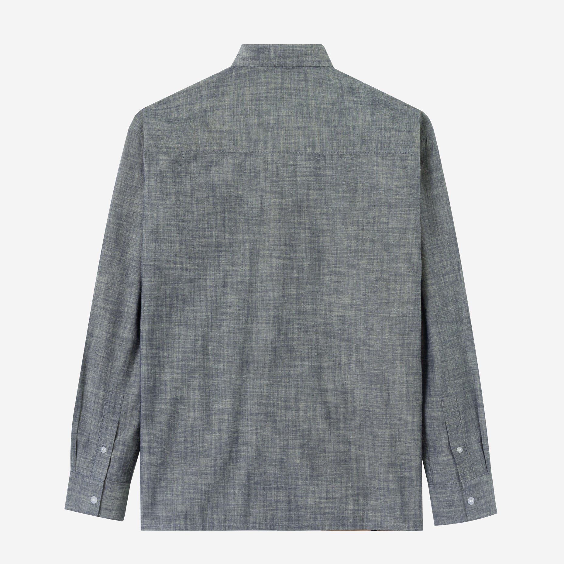 FACTORY SALE - City Long Sleeve 2 Pocket Work Shirt - Grey