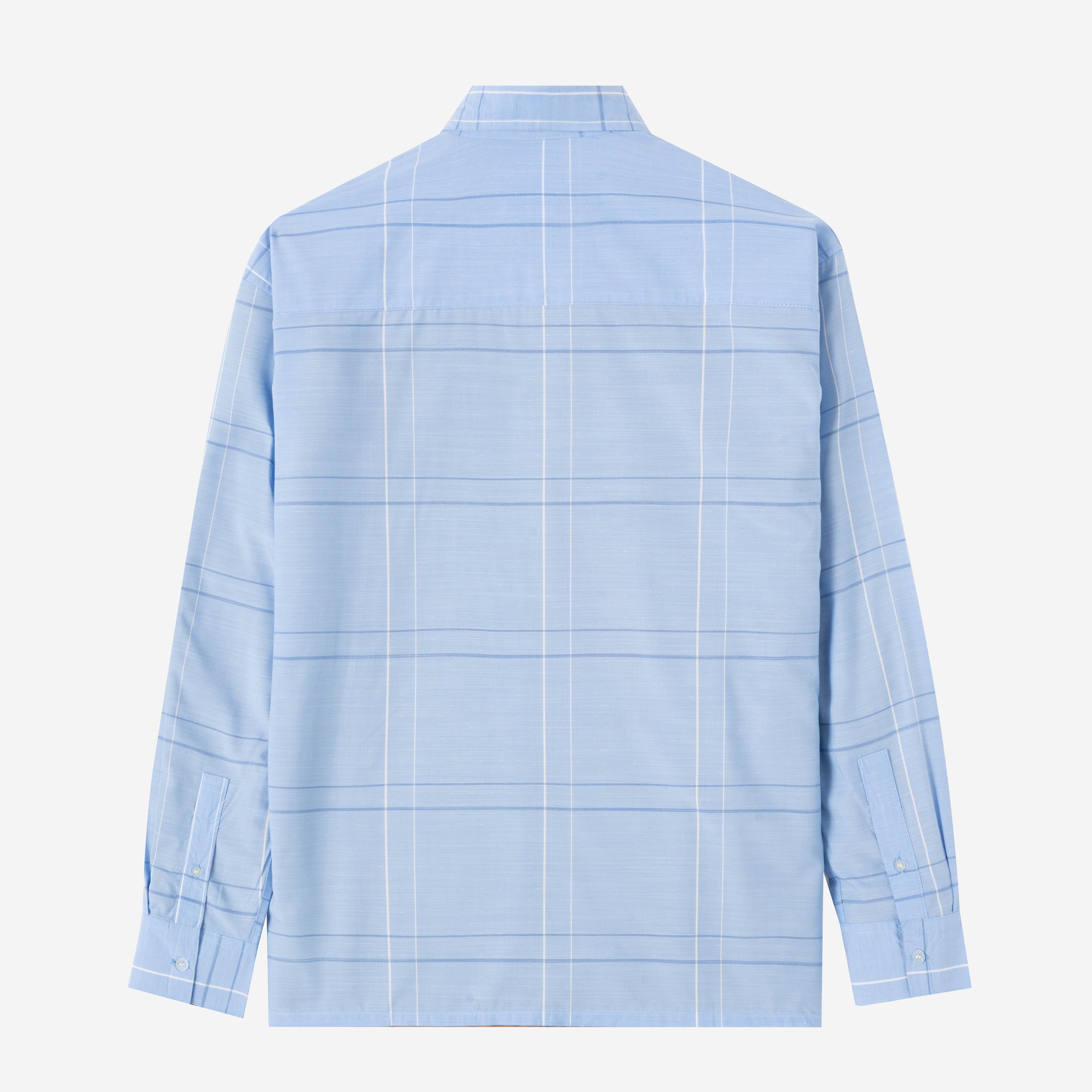 FACTORY SALE - City Long Sleeve Plaid Shirt - Blue