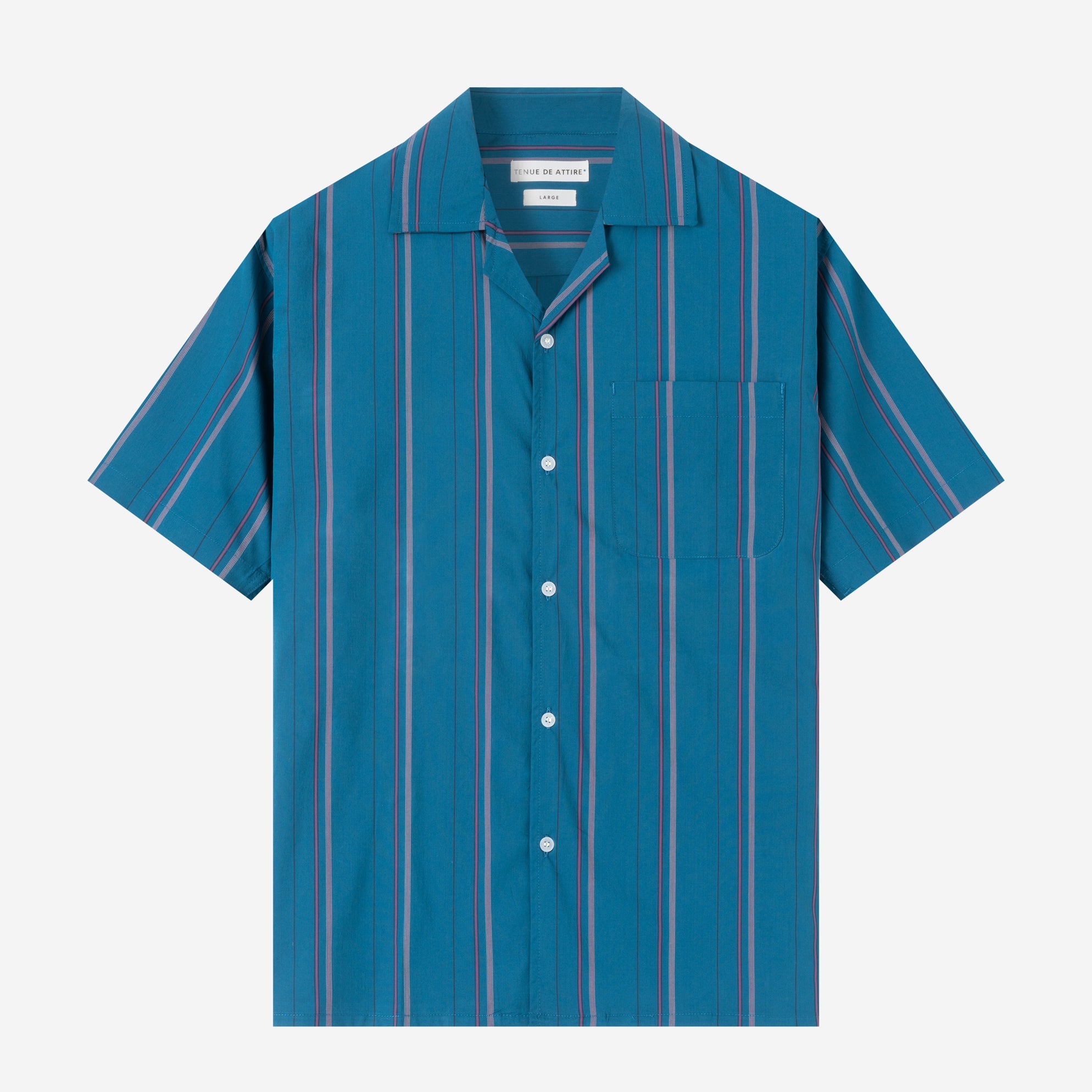 Kemeja Bowling Lengan Pendek